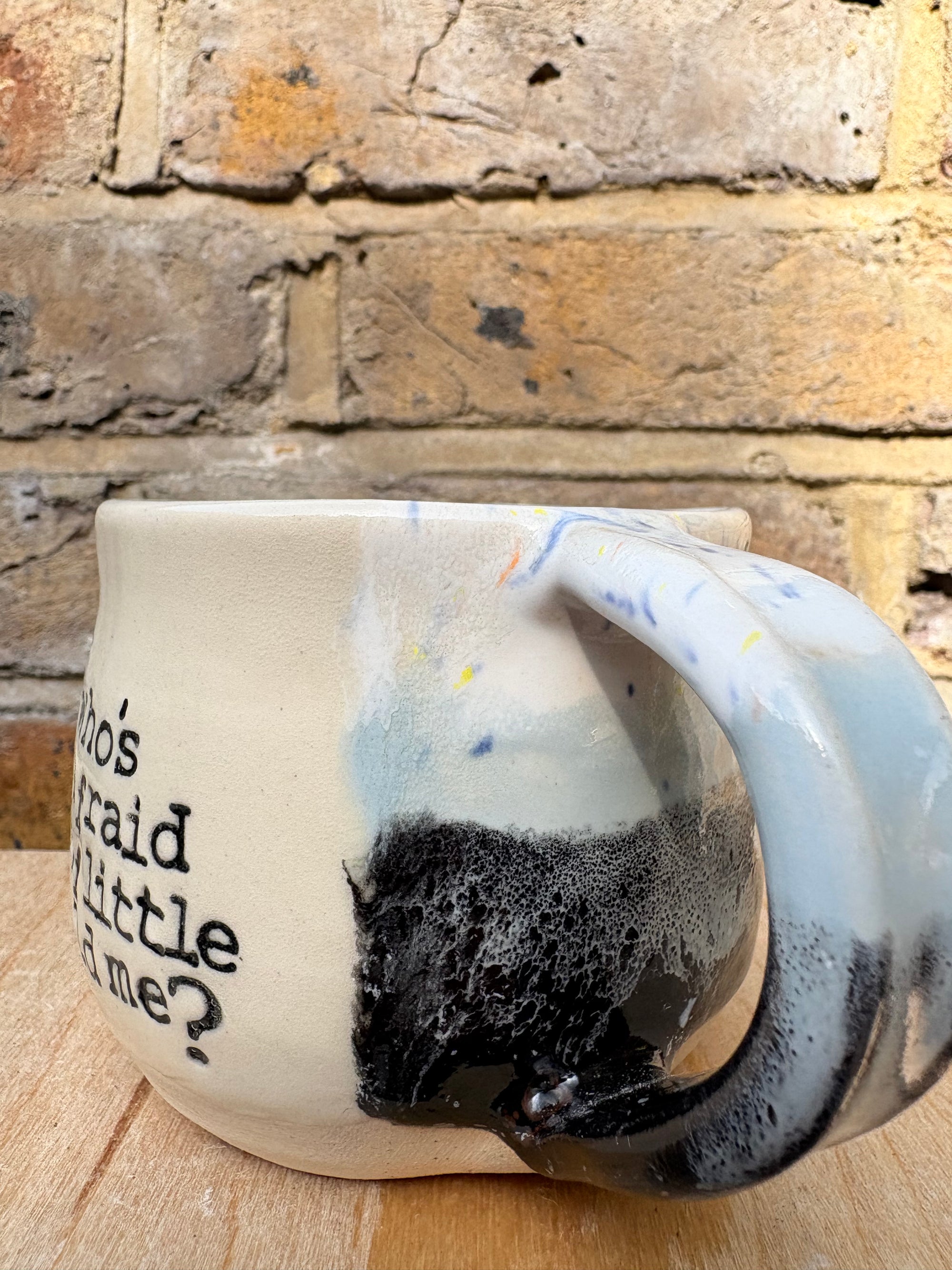 who's afraid of little old me? little mug
