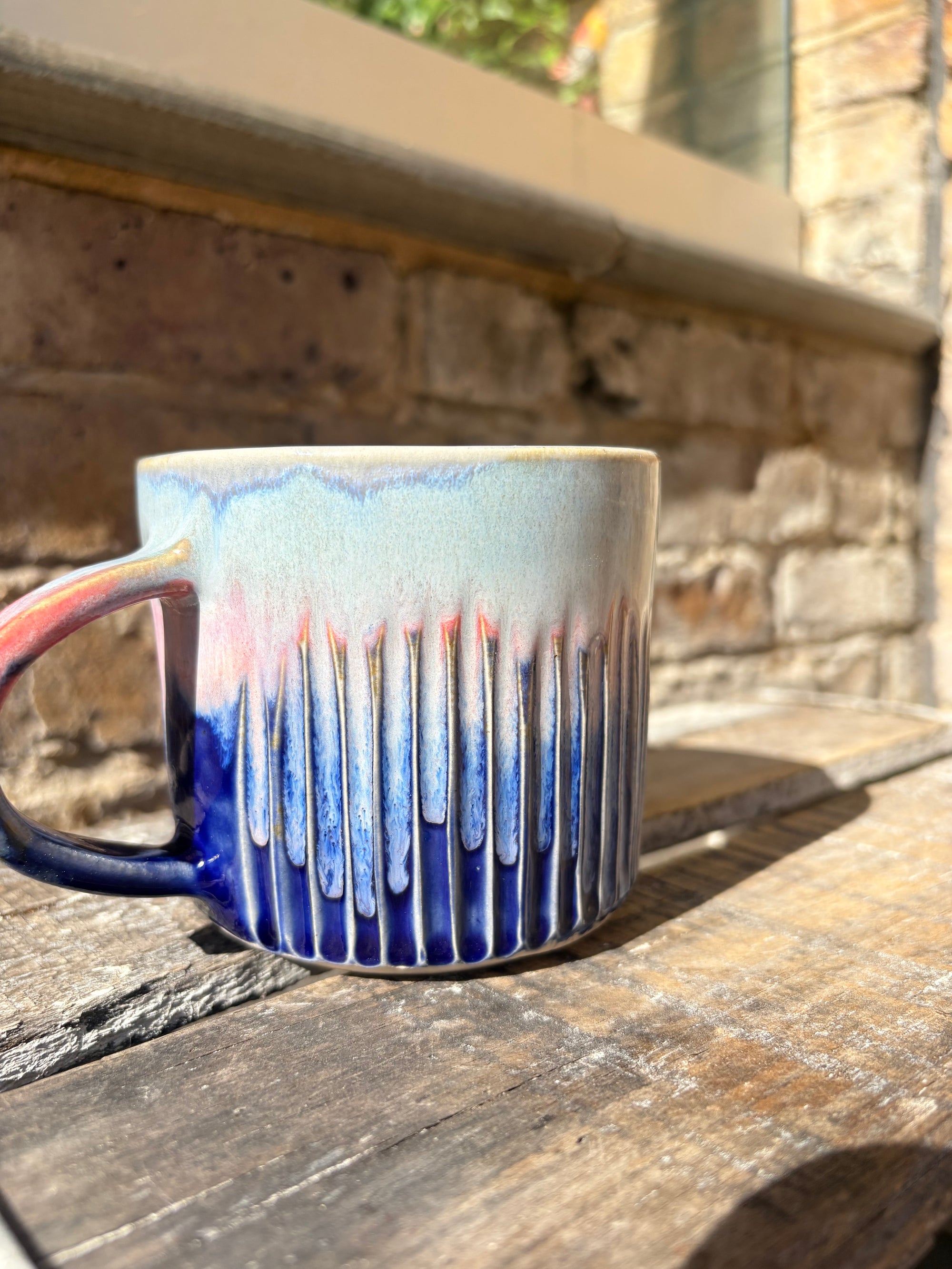 “No more fucking people pleasing" "if that’s okay with you" mug (pink night sky)