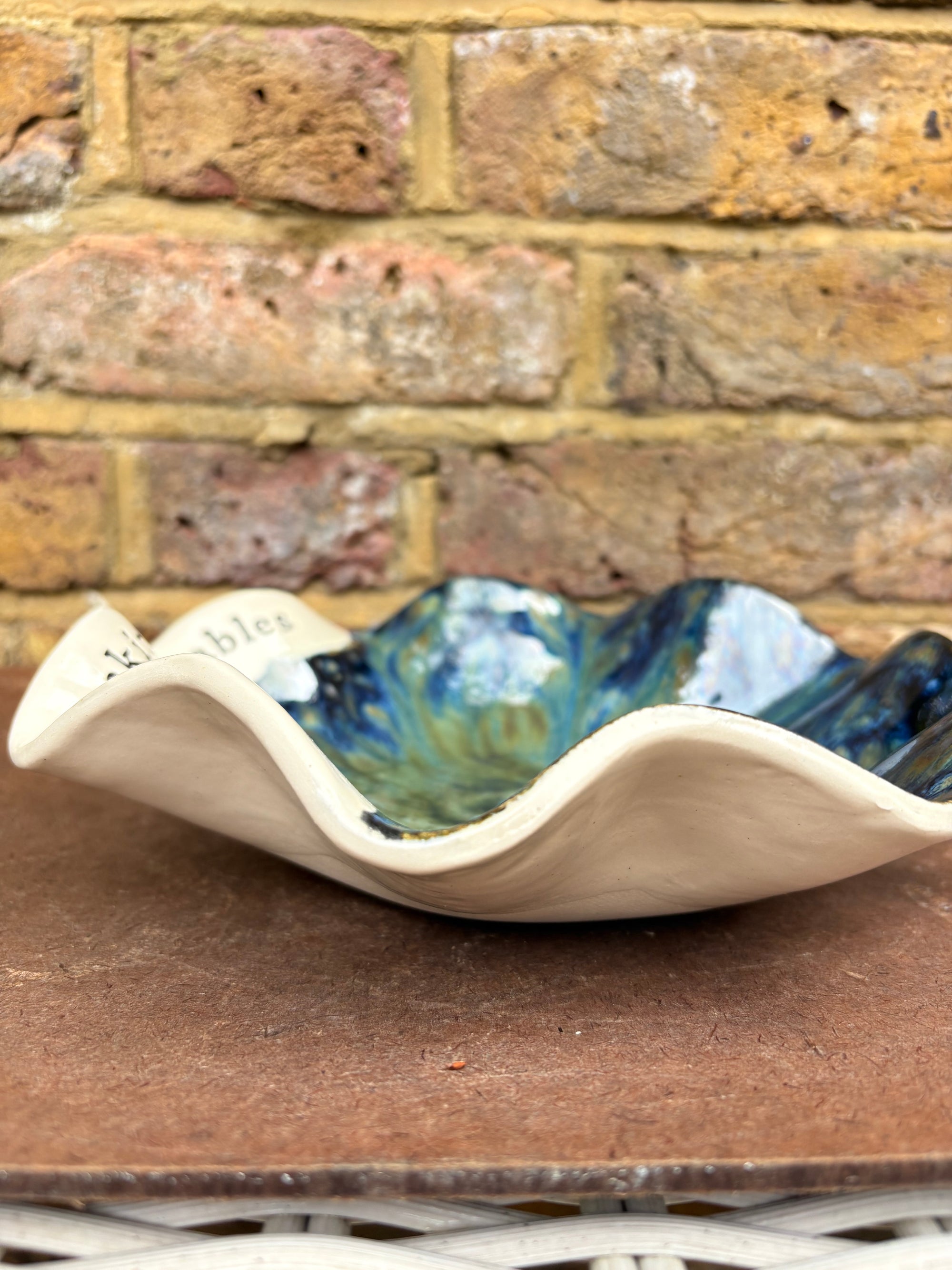 “eat your fucking vegetables" serving dish