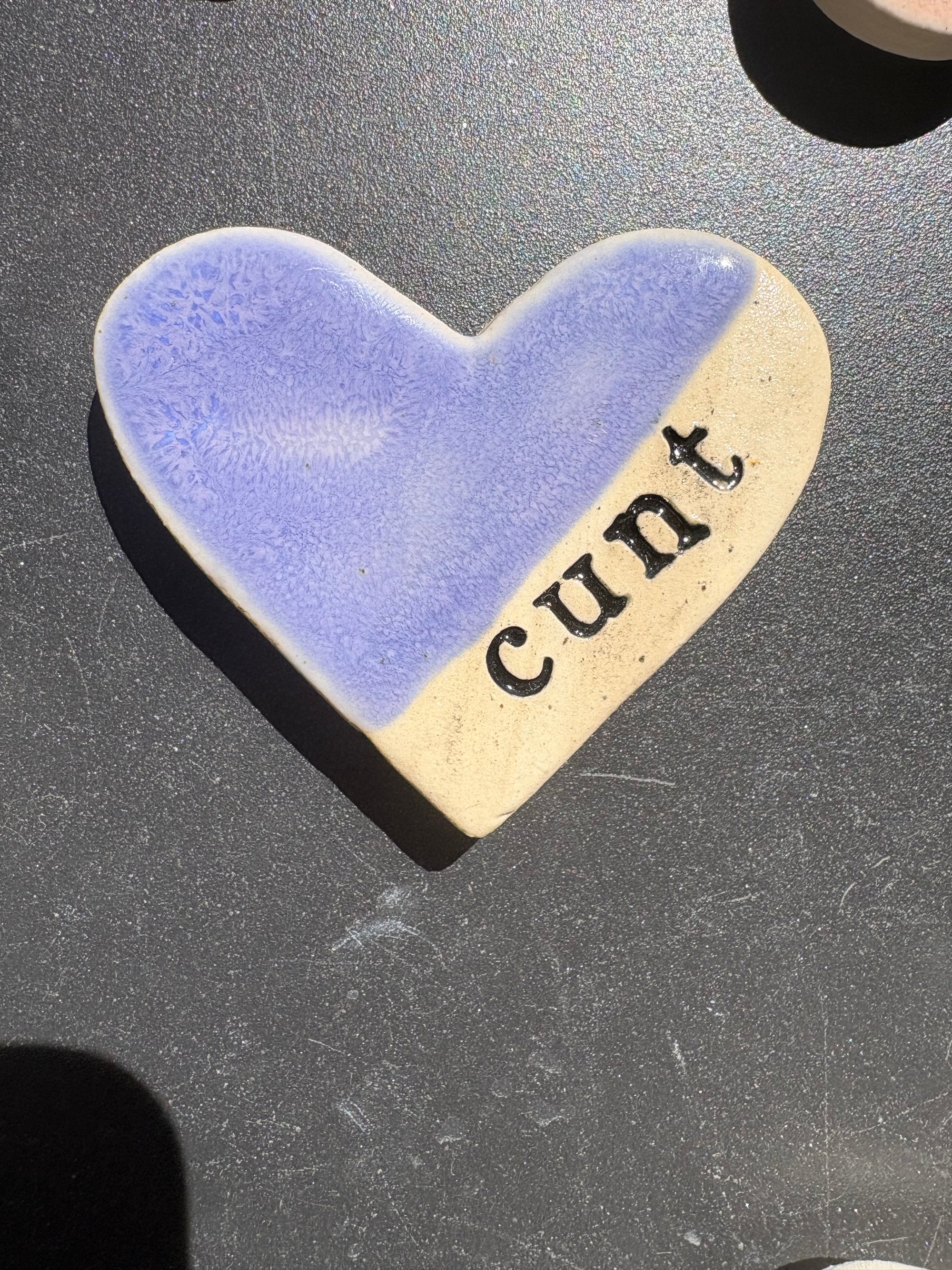 “cunt" magnet (purple, medium)