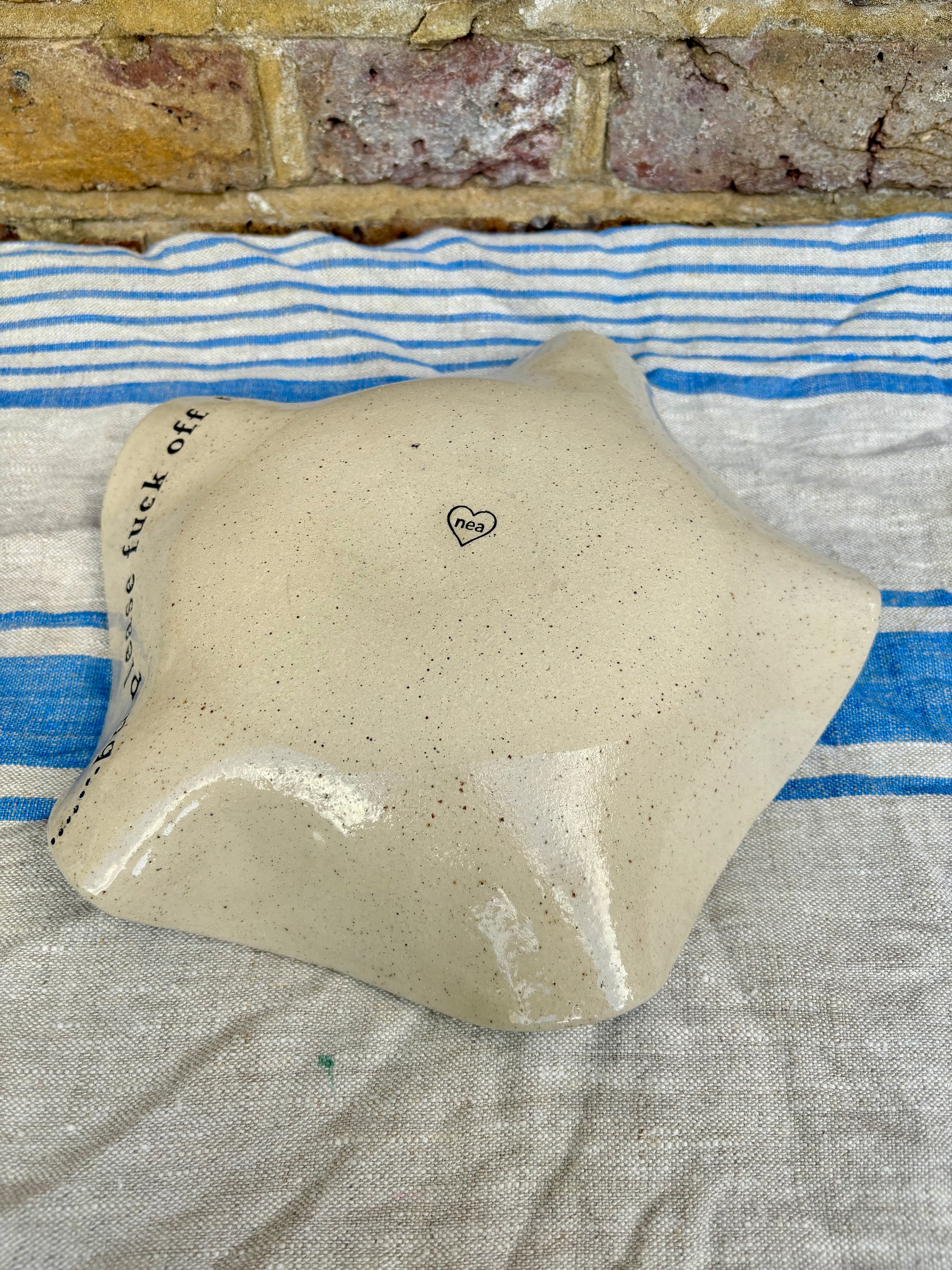 "good food, fine wine, great company..." serving dish