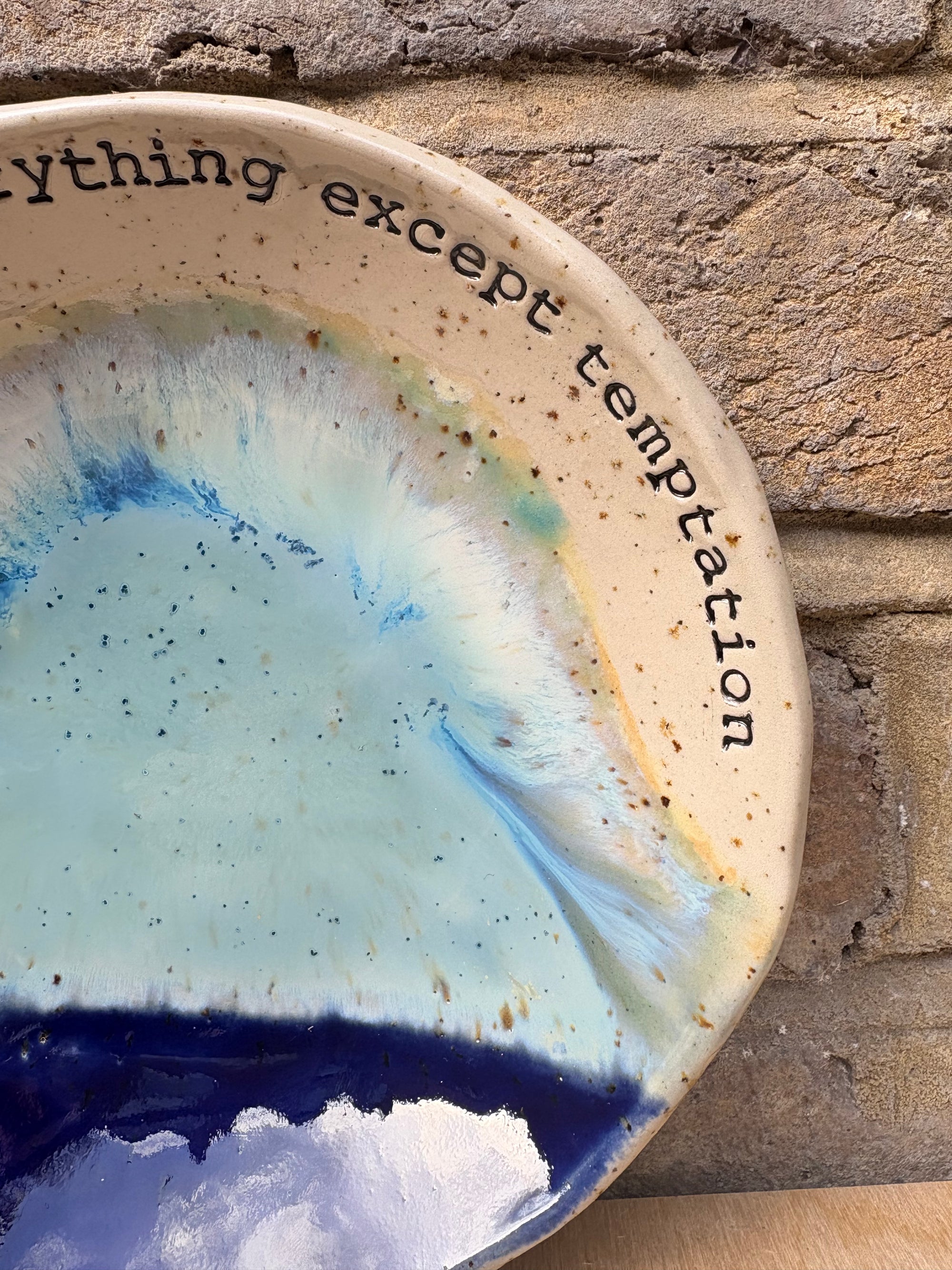 Oscar Wilde "temptation" cake plate