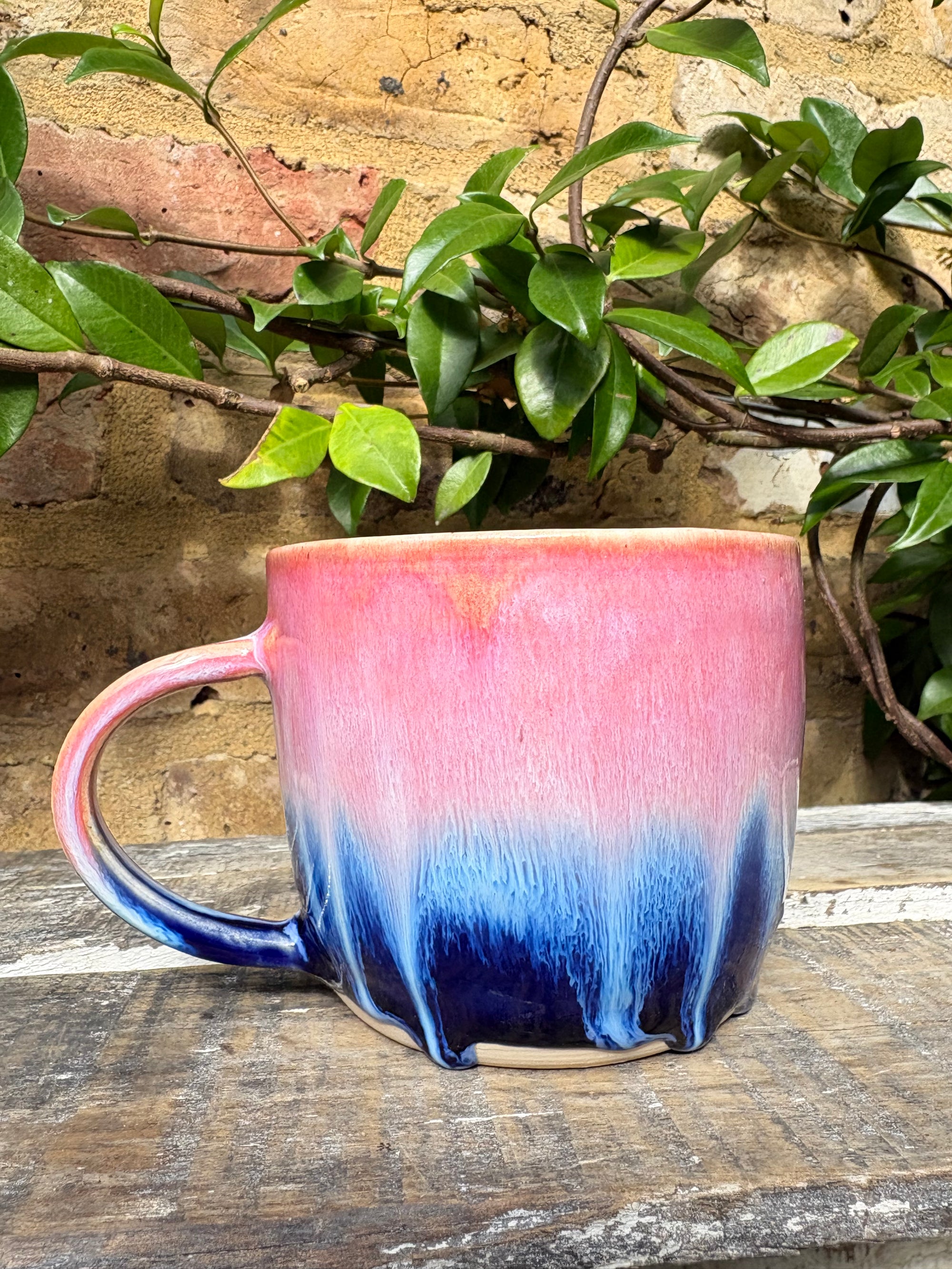 XL “i’m smiling and nodding but i think you’re a twat” mug (Pink/blue)