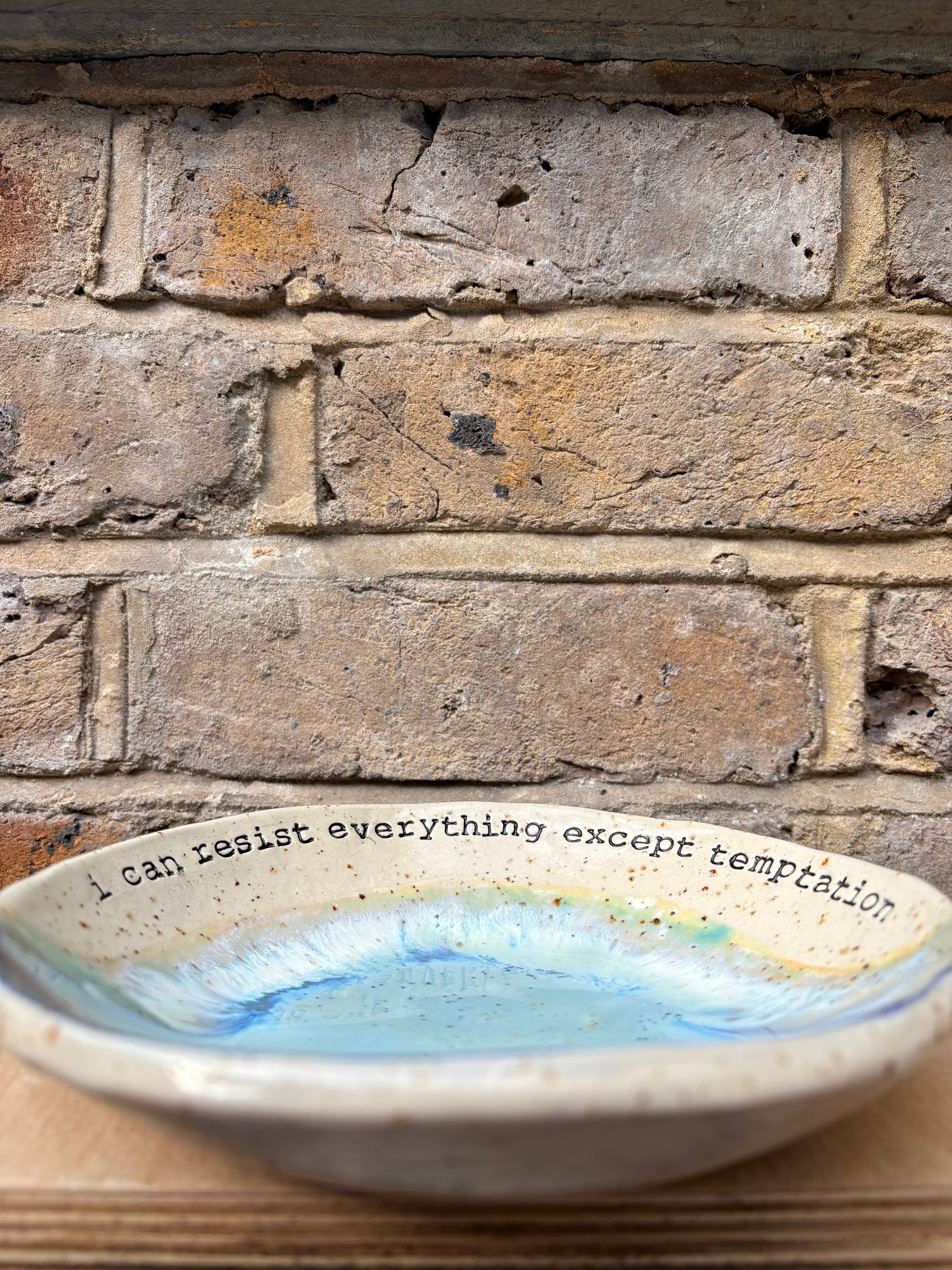 Oscar Wilde "temptation" cake plate