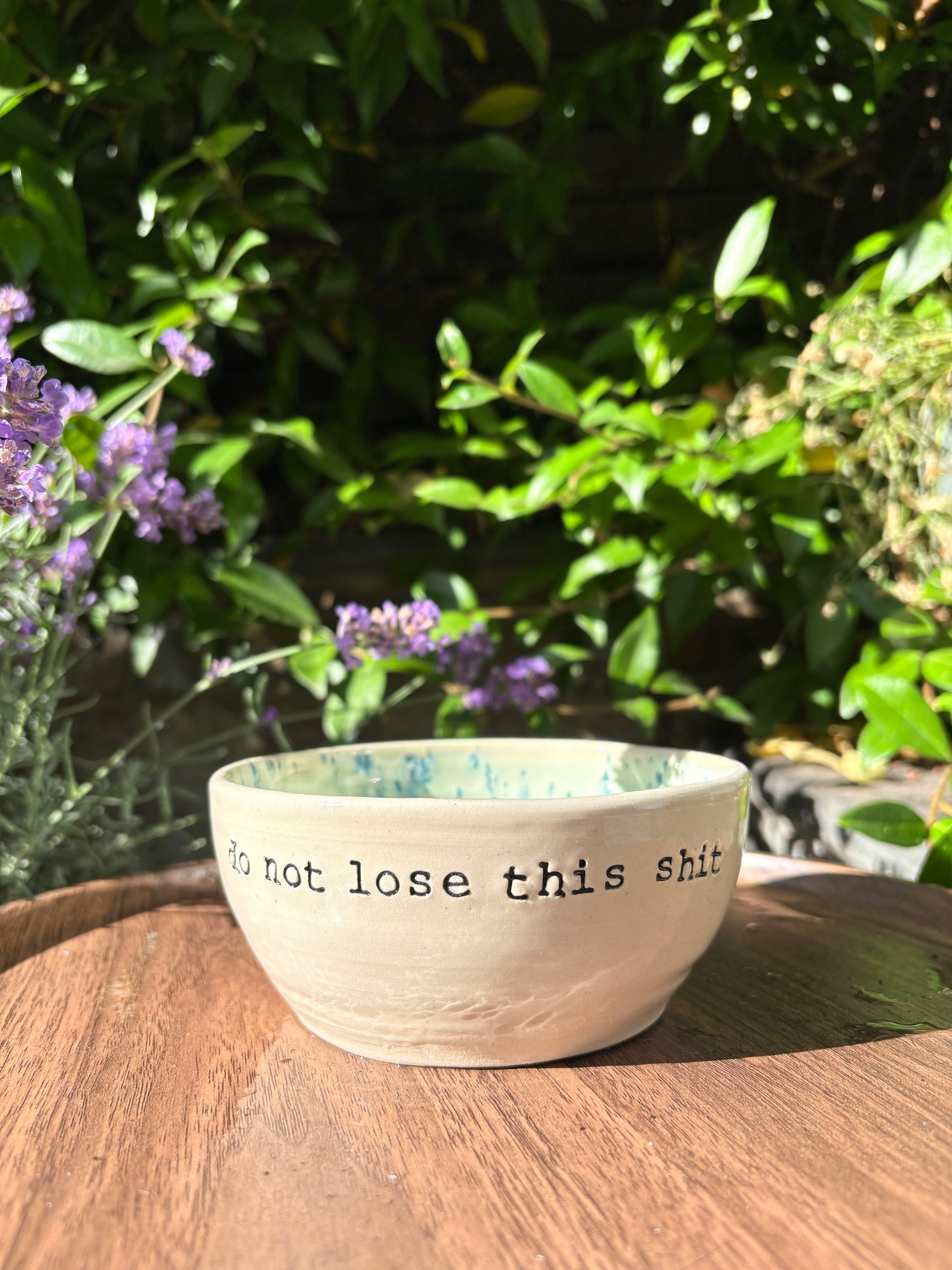 "Do not lose this shit" trinket dish (mint green)