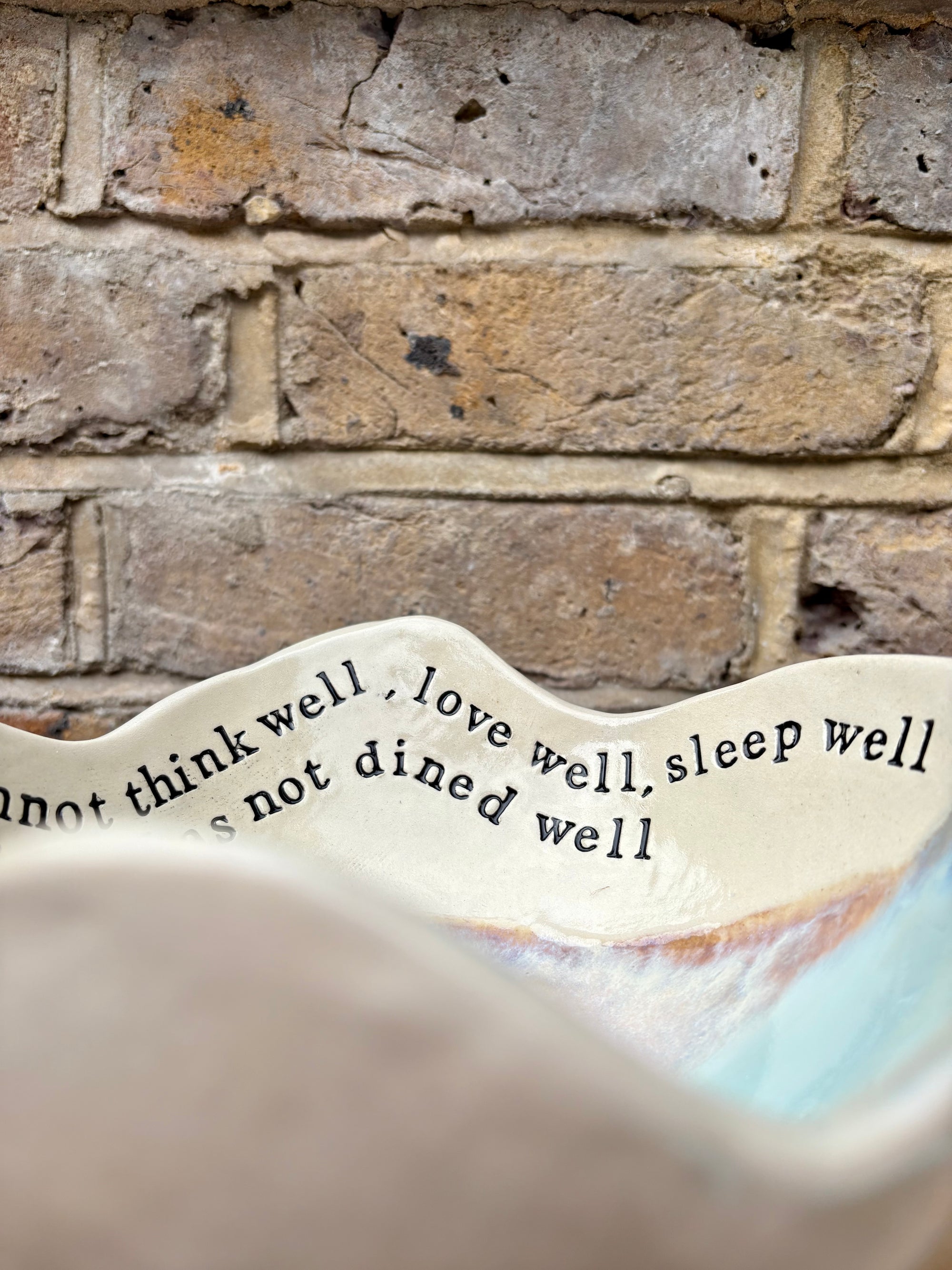 Virginia Woolf "dine(d) well" bowl