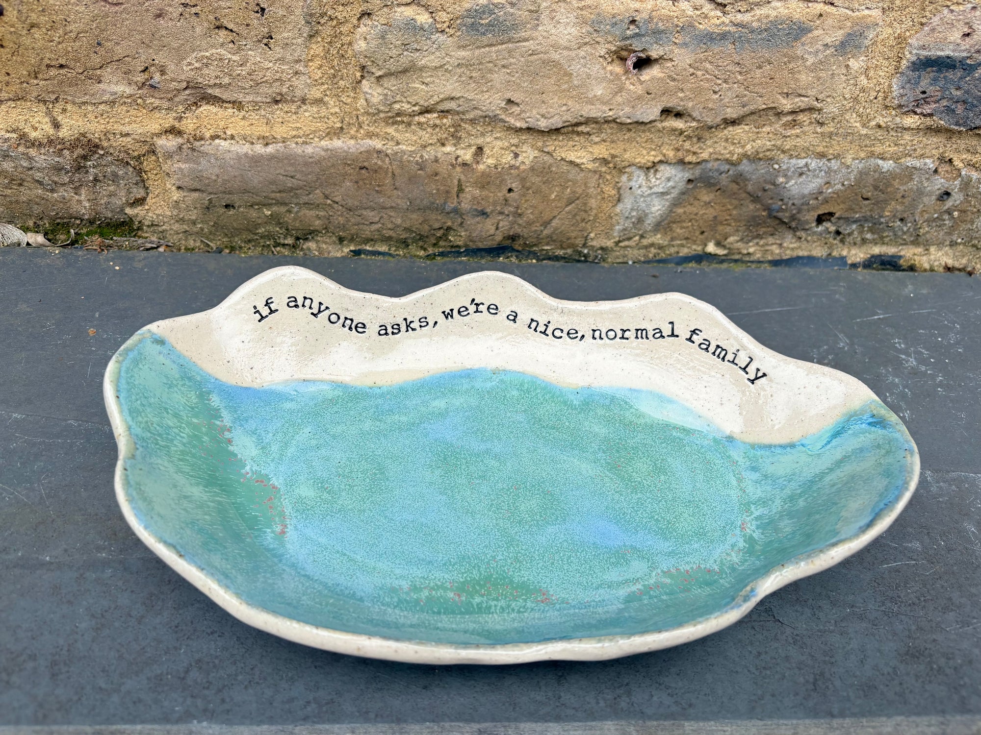 "If anyone asks, we're a nice normal family" Peacock Green