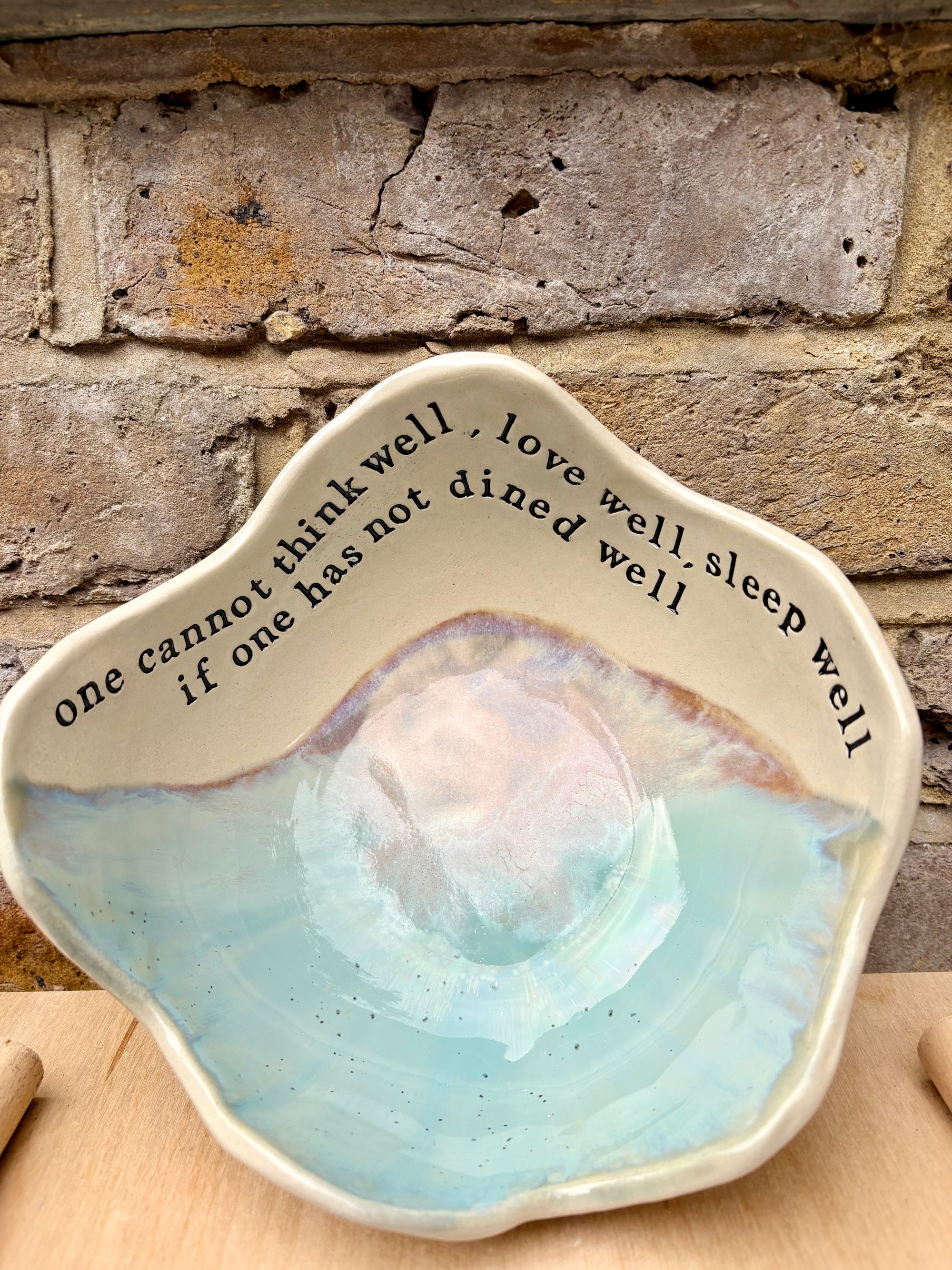 Virginia Woolf "dine(d) well" bowl