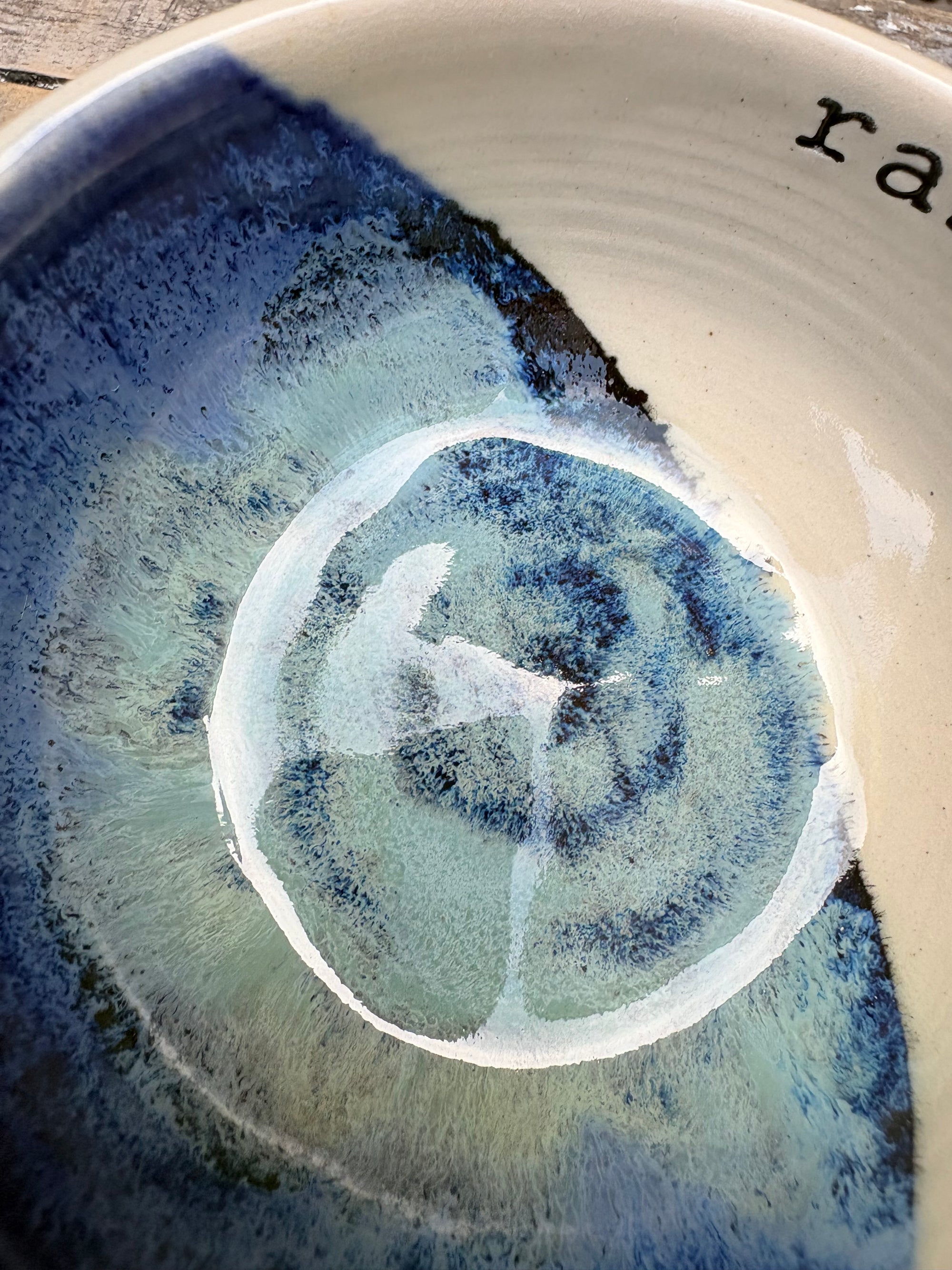 "random shit" trinket dish (blue)