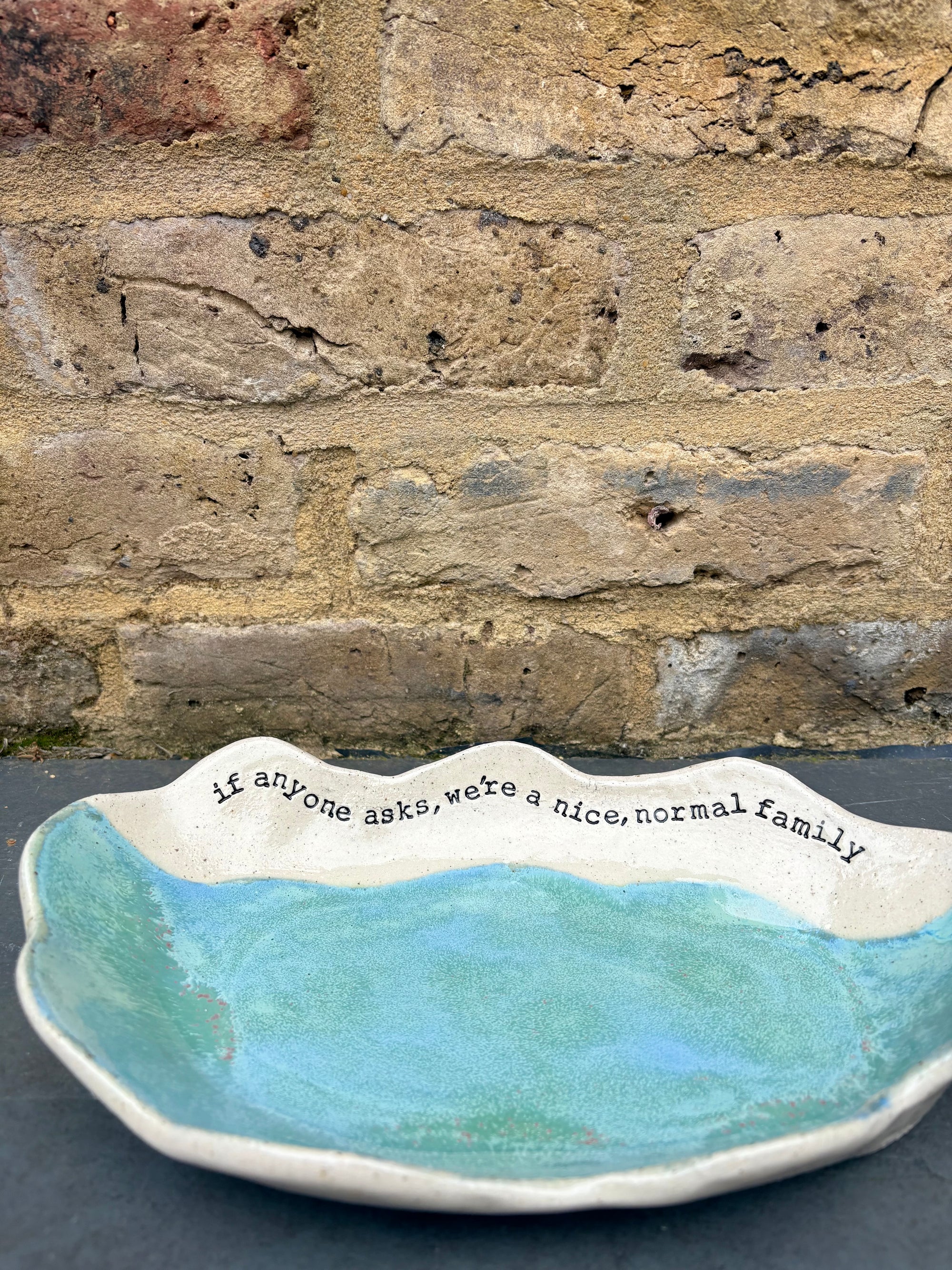 "If anyone asks, we're a nice normal family" Peacock Green