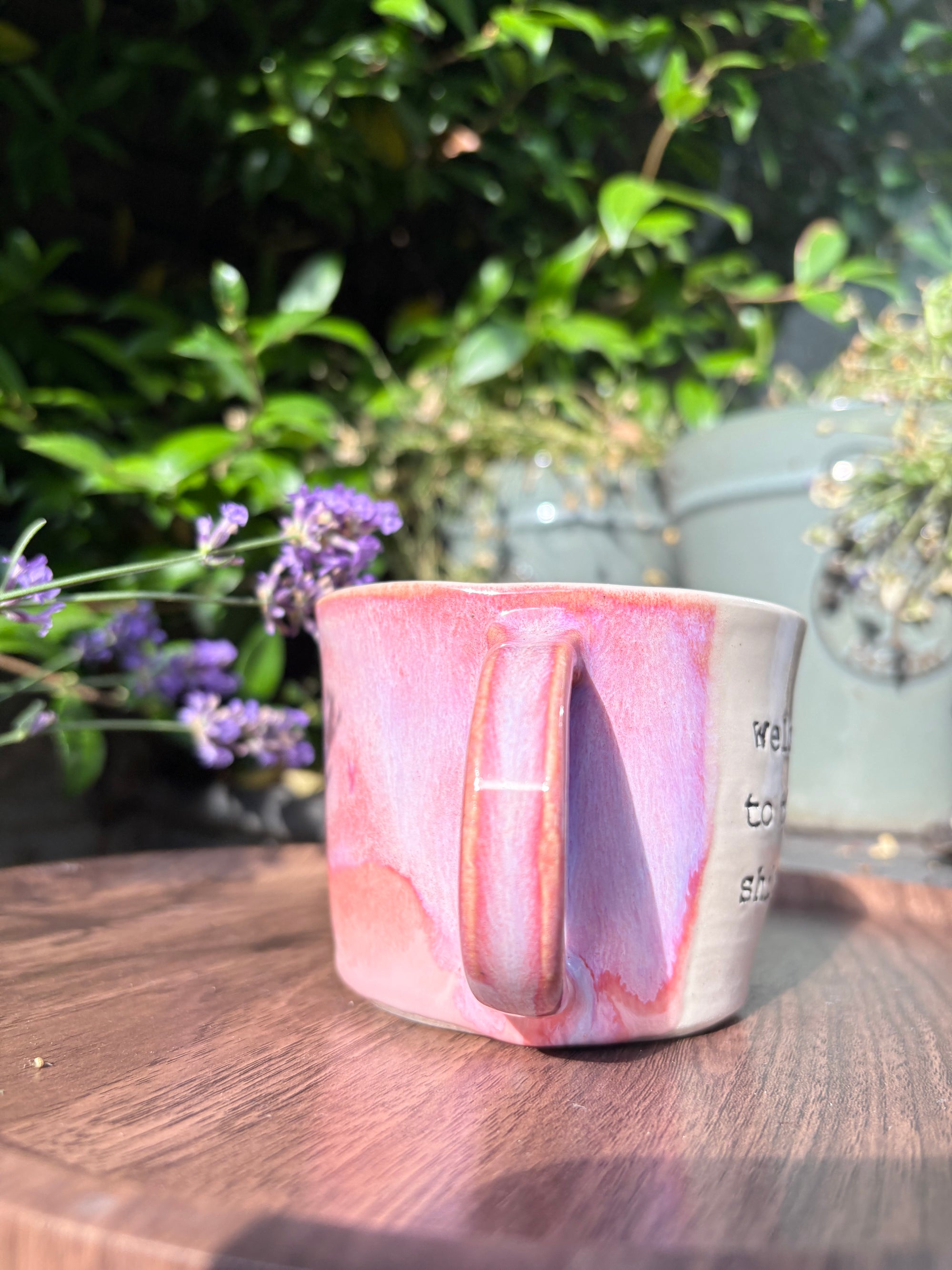“welcome to the shit show" mug (Pink)