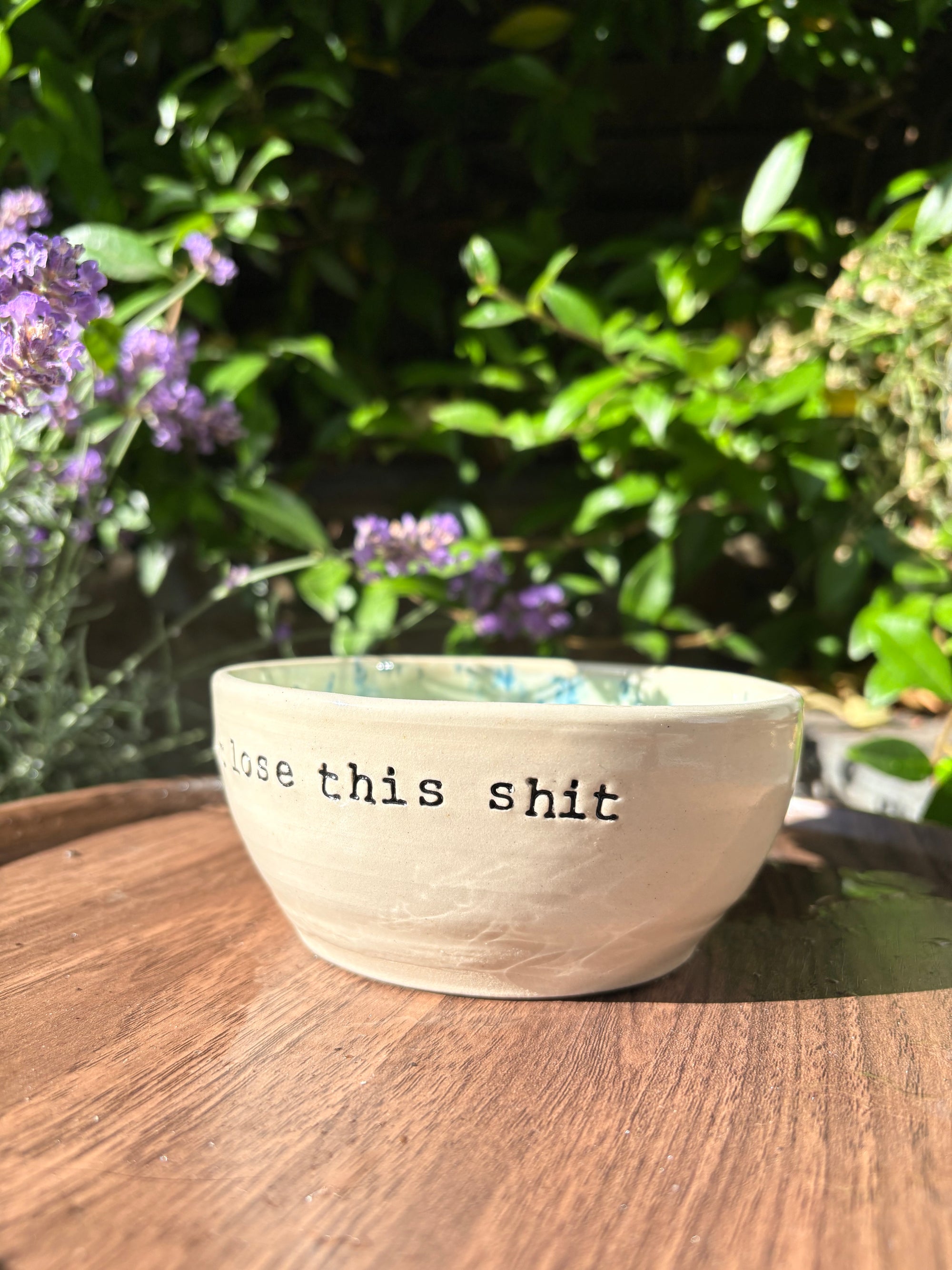 "Do not lose this shit" trinket dish (mint green)