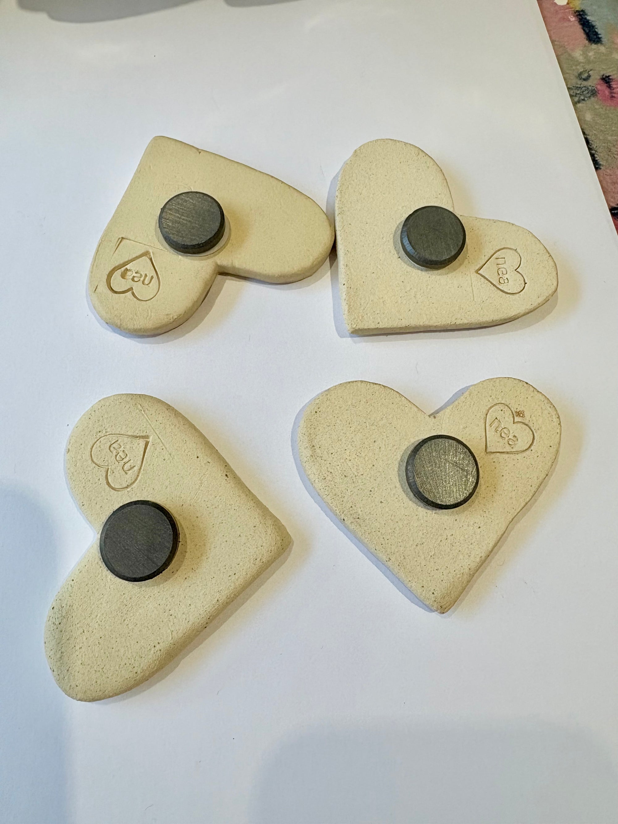 Sweary Magnet Set (4 medium sized heart shaped magnets)