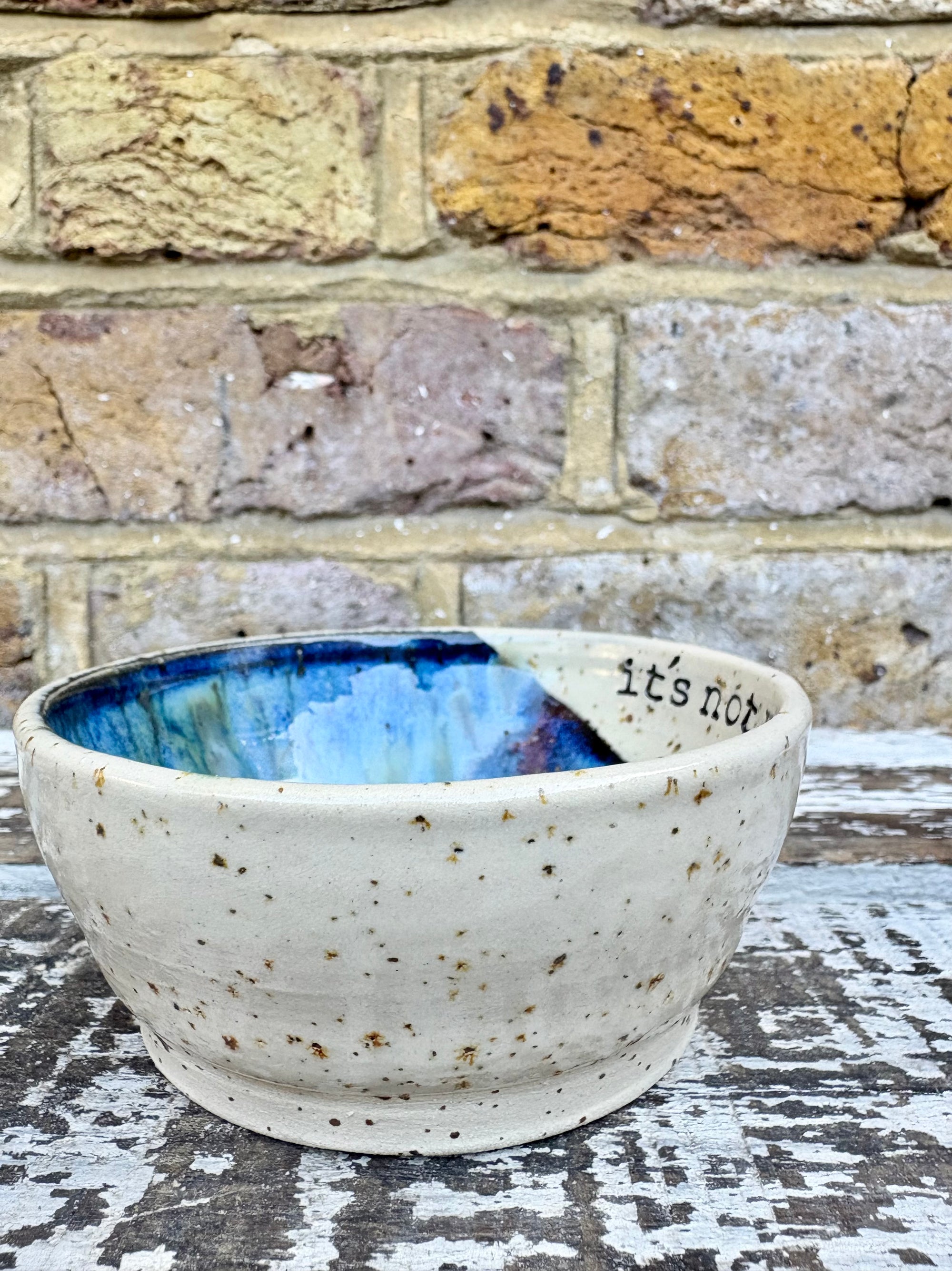 “It’s not me, it’s you” trinket dish (antique blue)