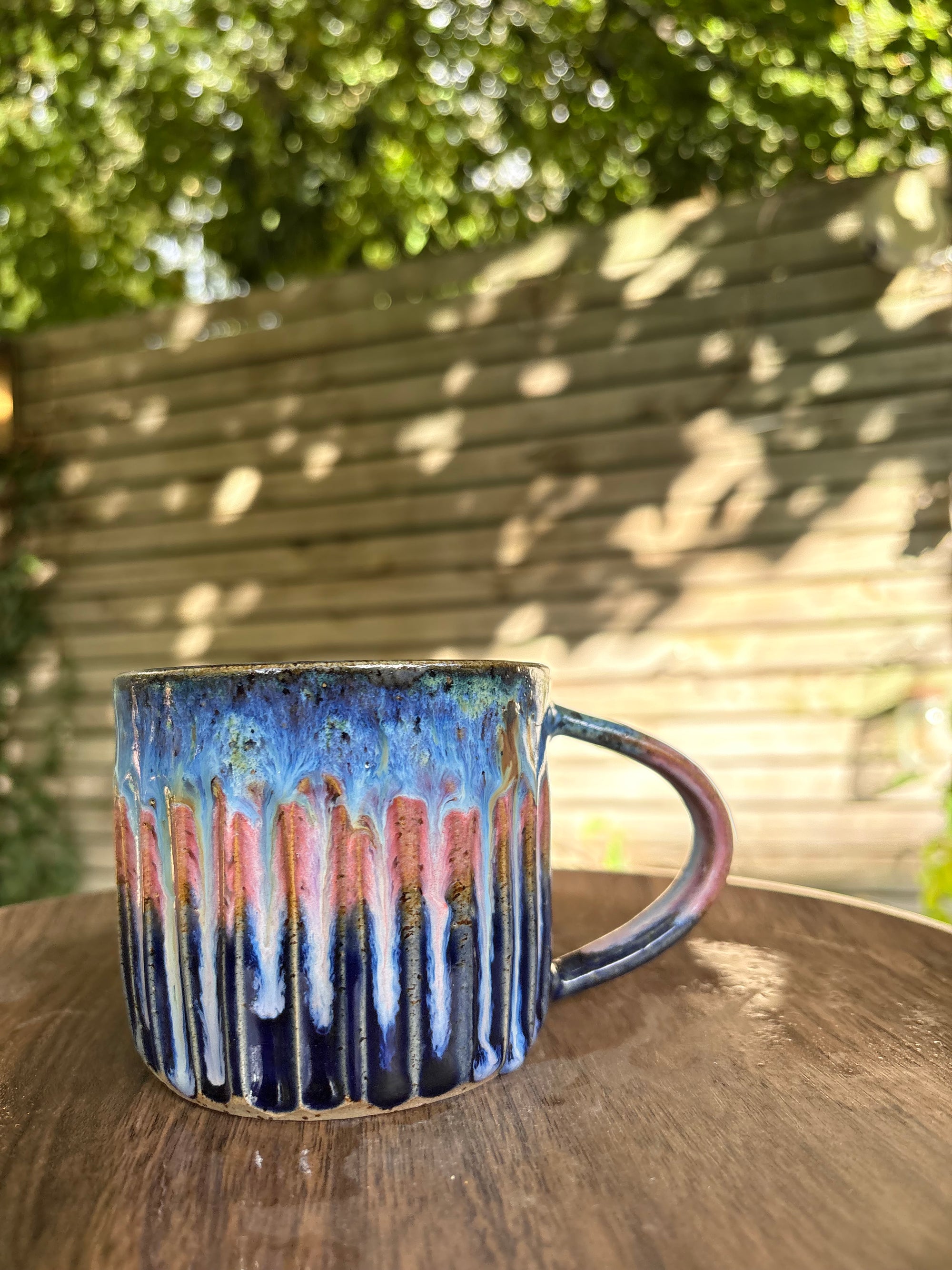 “I’m not like other girls" "I’m so much fucking worse” mug (right hander, flecked, pinks/blues)