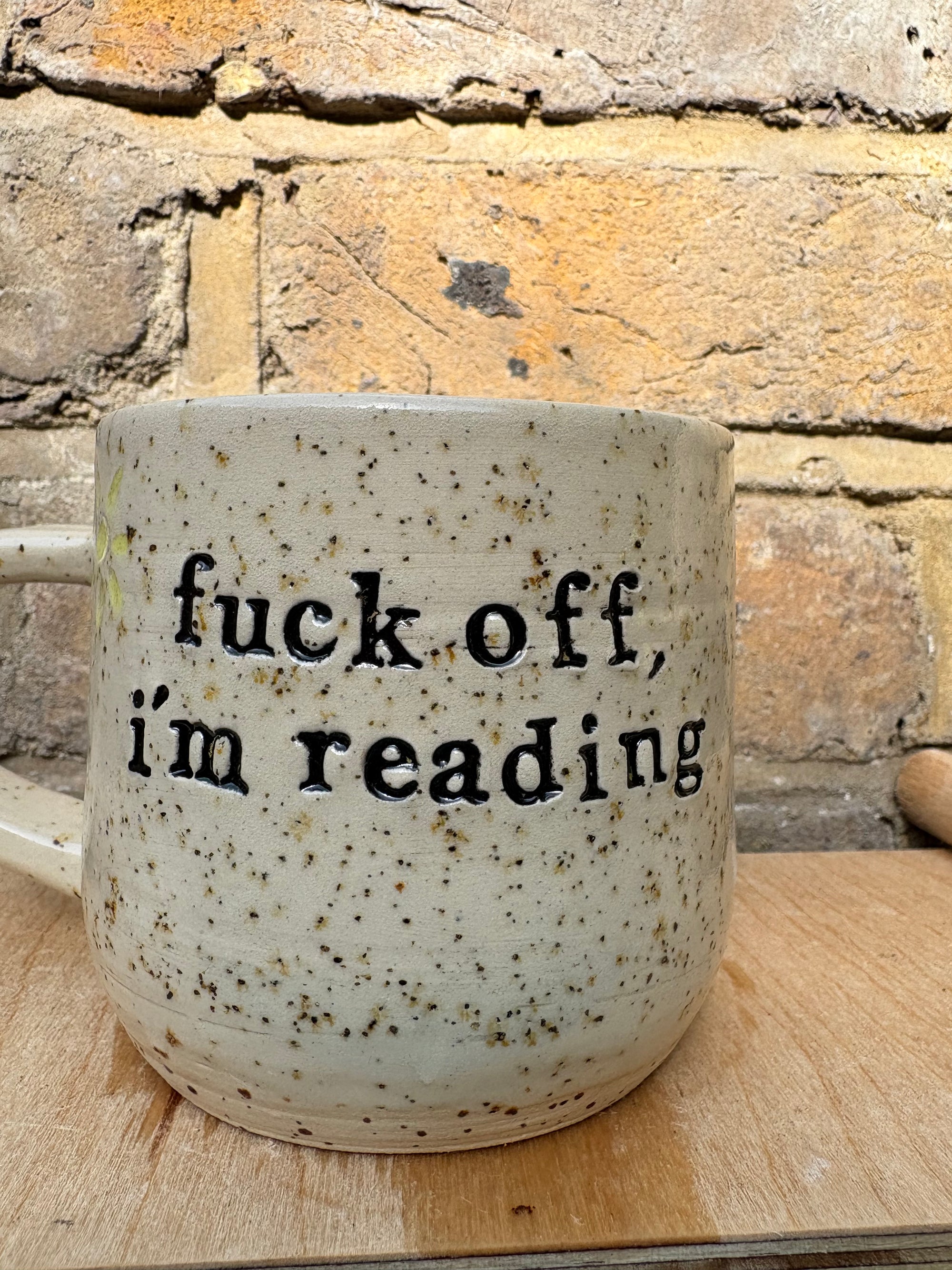 “Fuck off i'm reading" mug (five suns)