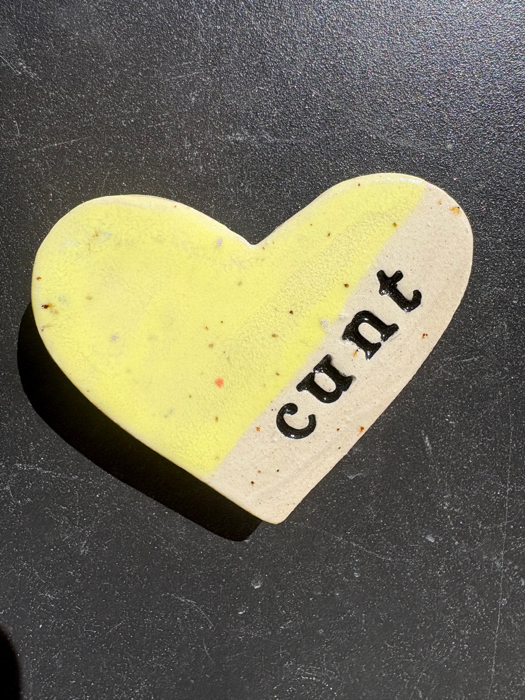 “cunt" magnet (yellow, medium)