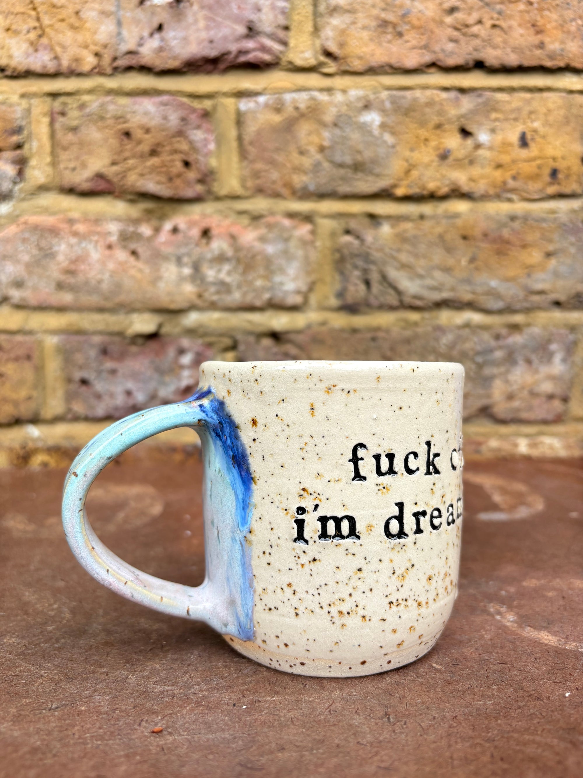 “Fuck off i'm dreaming" mug (Blue Night Sky)