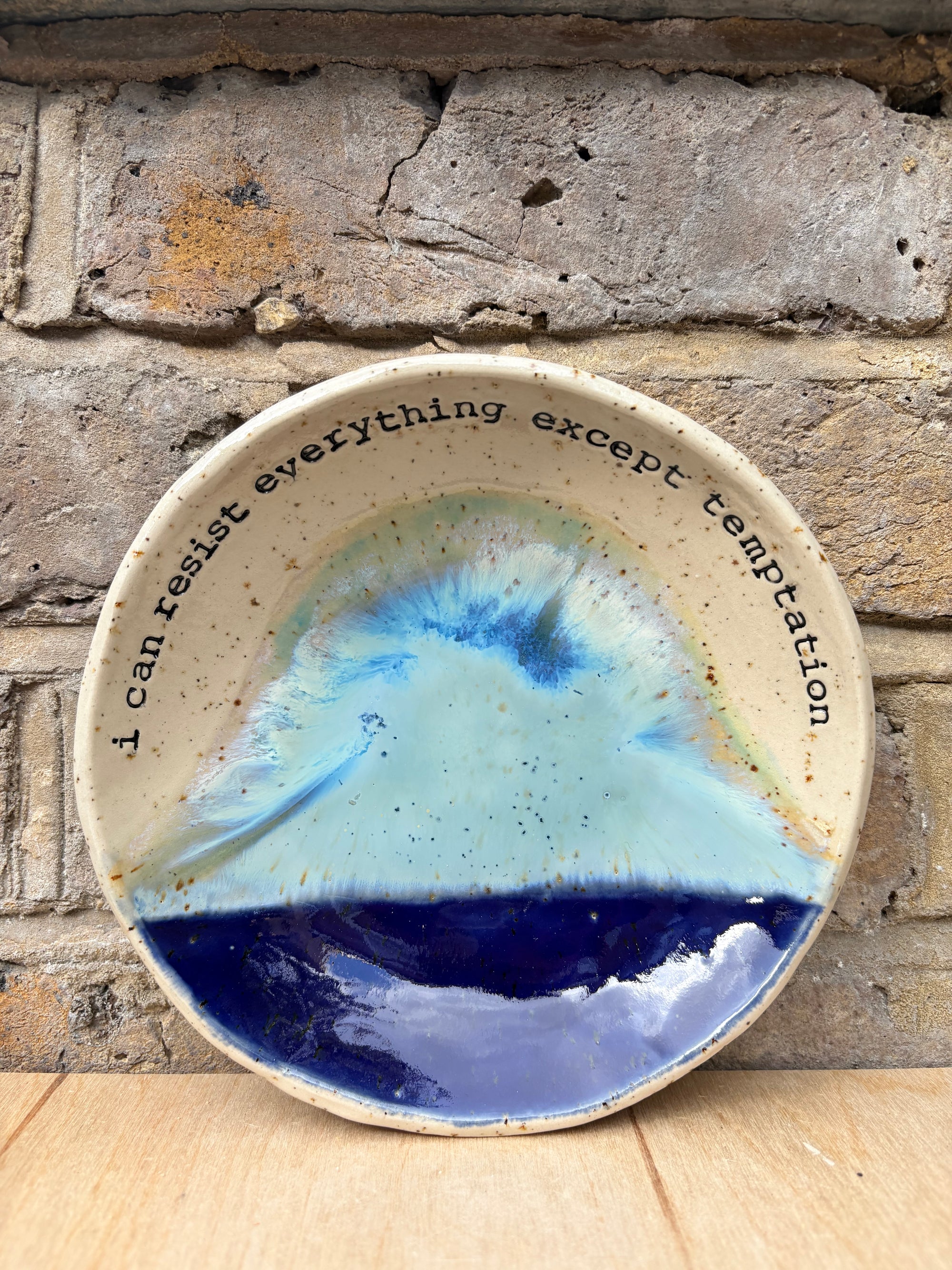 Oscar Wilde "temptation" cake plate