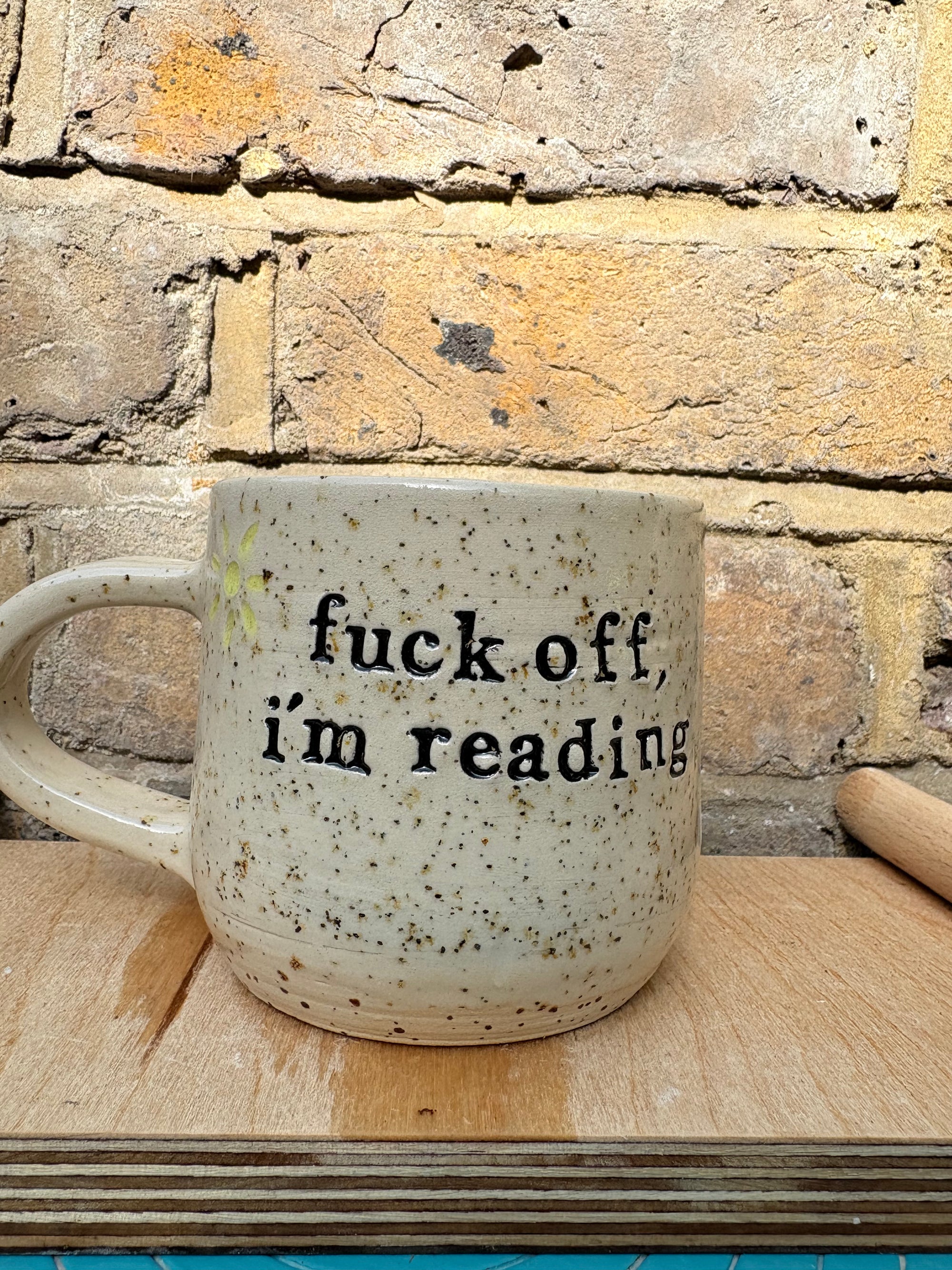 “Fuck off i'm reading" mug (five suns)