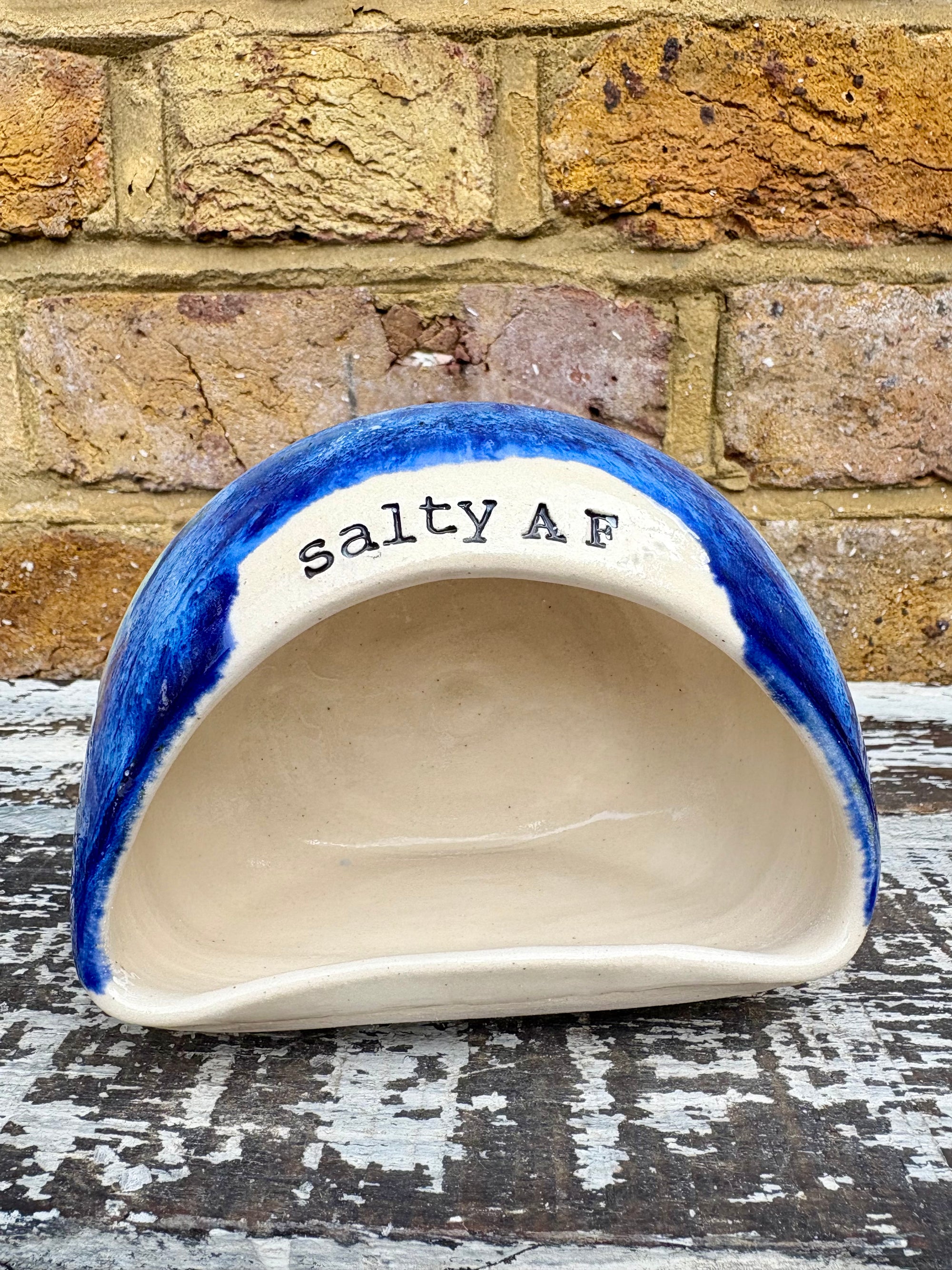 "Salty AF" Salt Pig (Blue Night Sky)