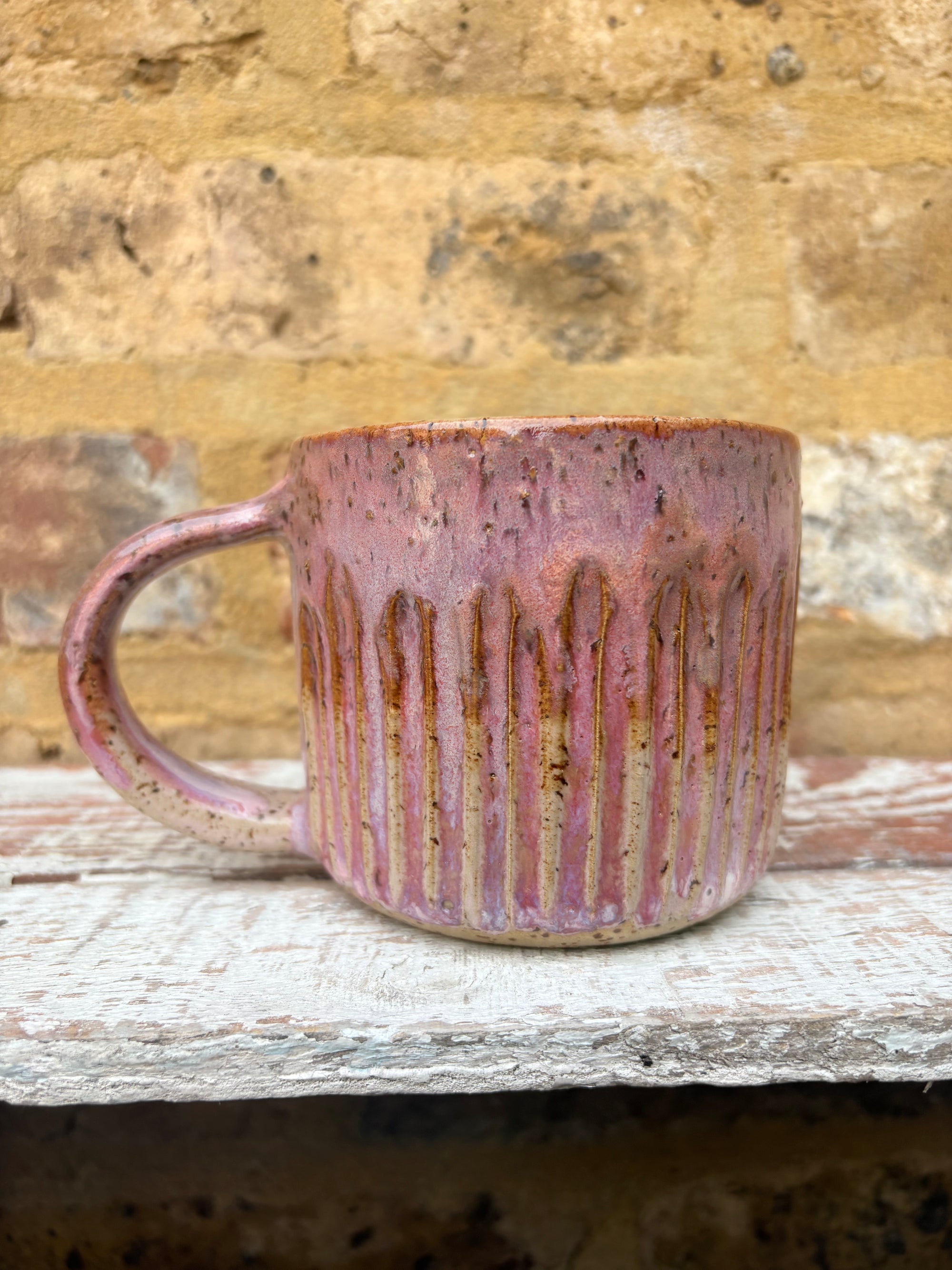 "cunt off fuck face” mug (pink)