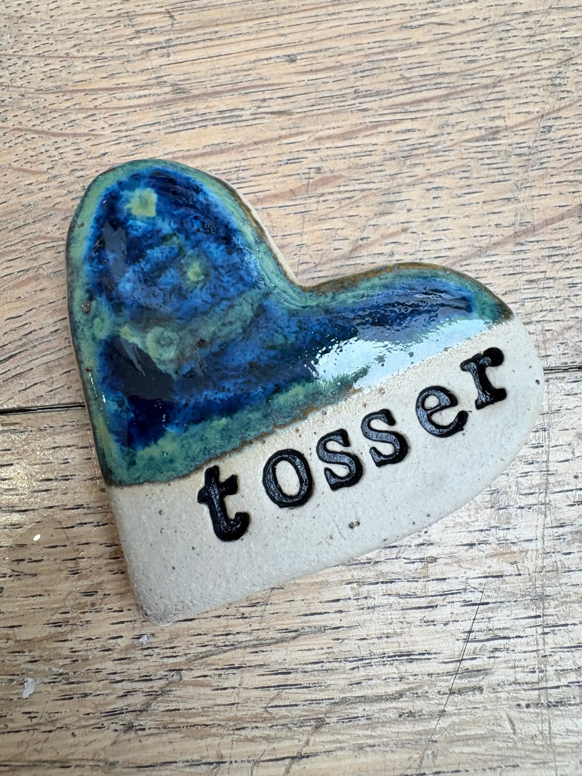 “Tosser” Magnet (blue/green, medium)