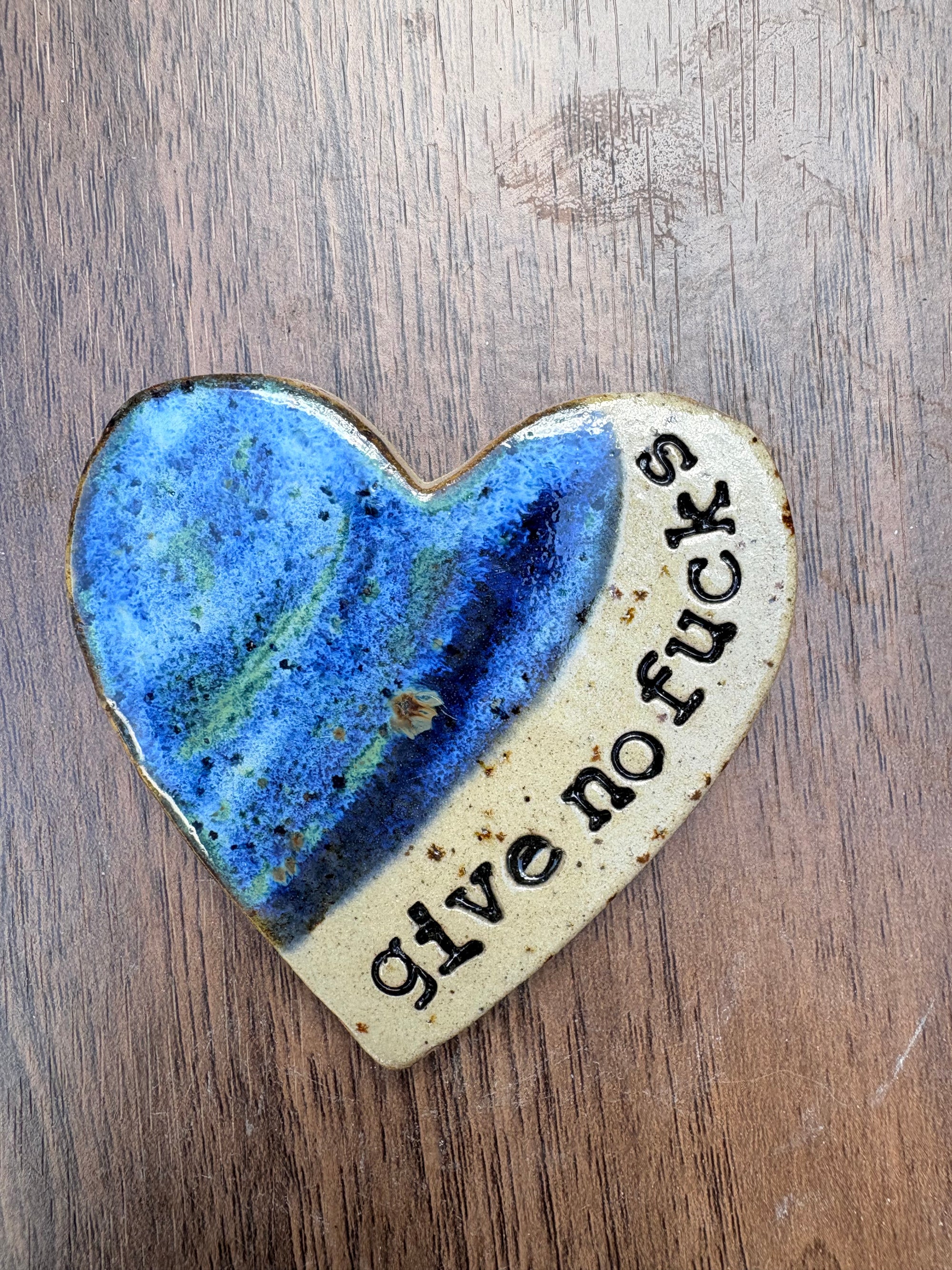 “give no fucks" magnet (blue night sky, large)