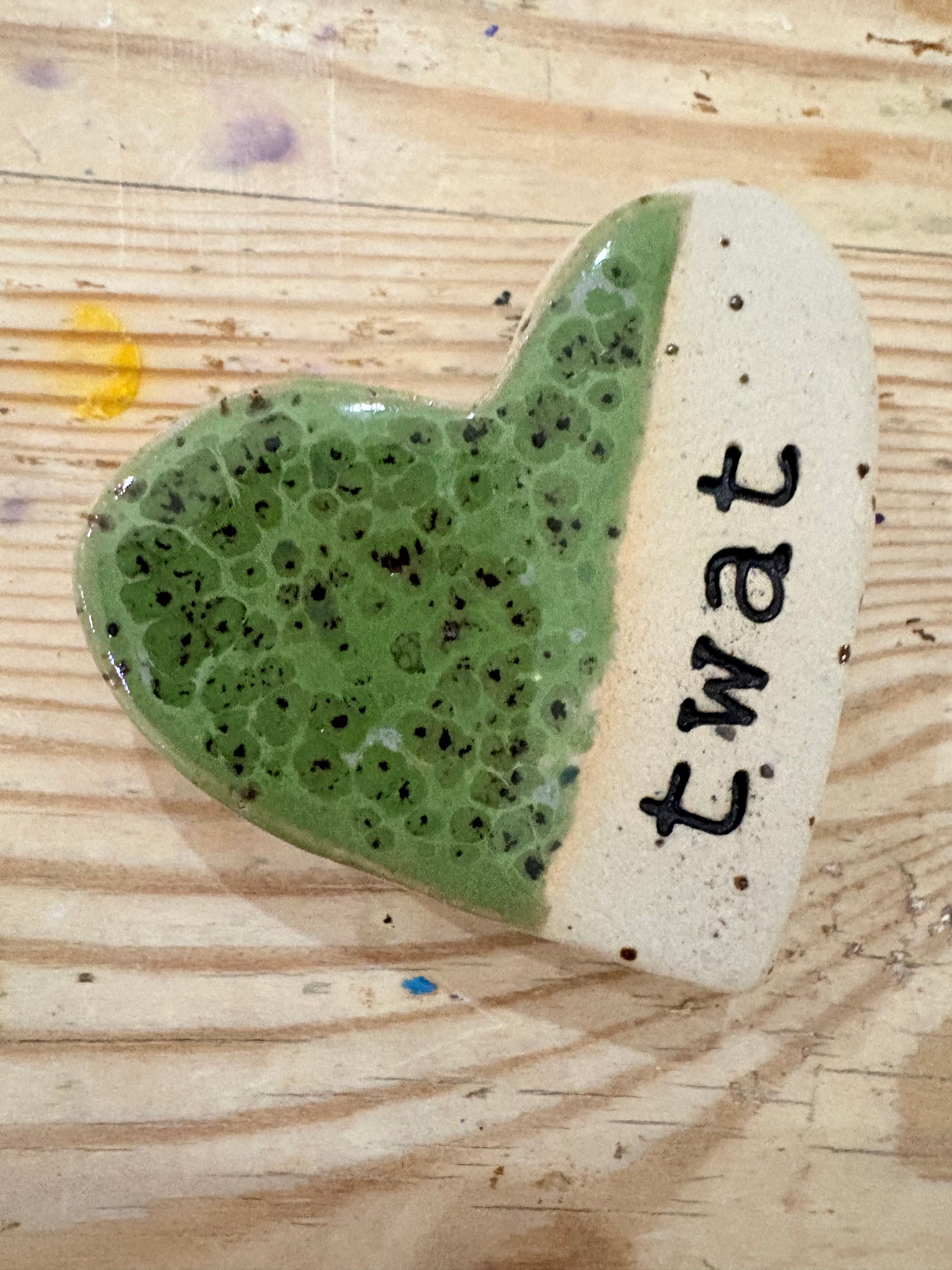 Twat Magnet Set (5 small heart shaped magnets)