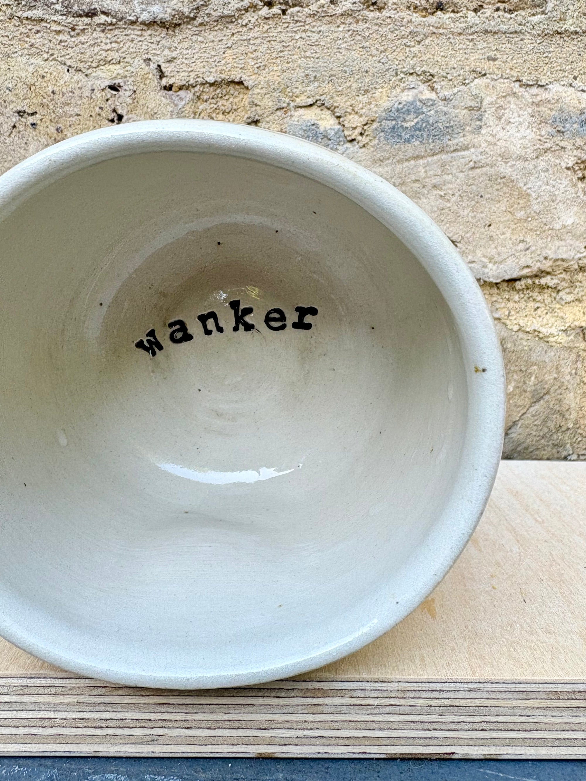 wanker dimple mug (Pink Ripple)