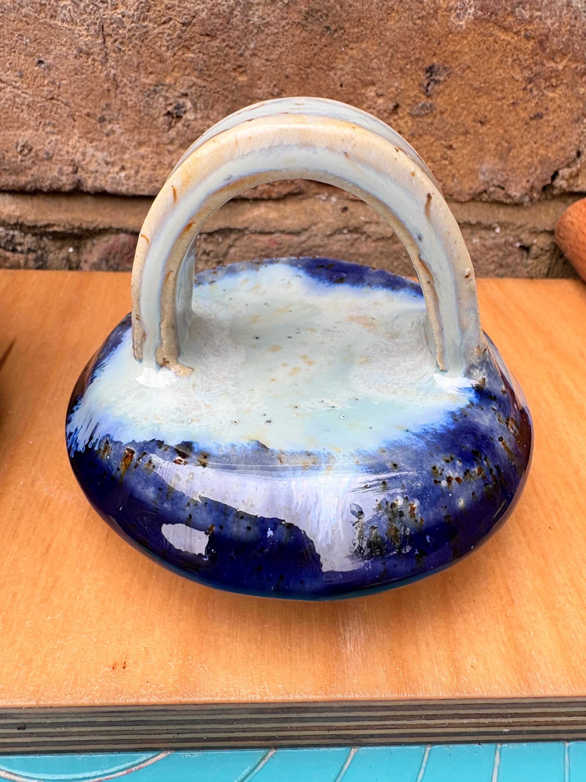 “stuff i should throw away" lidded pot (blue night sky)