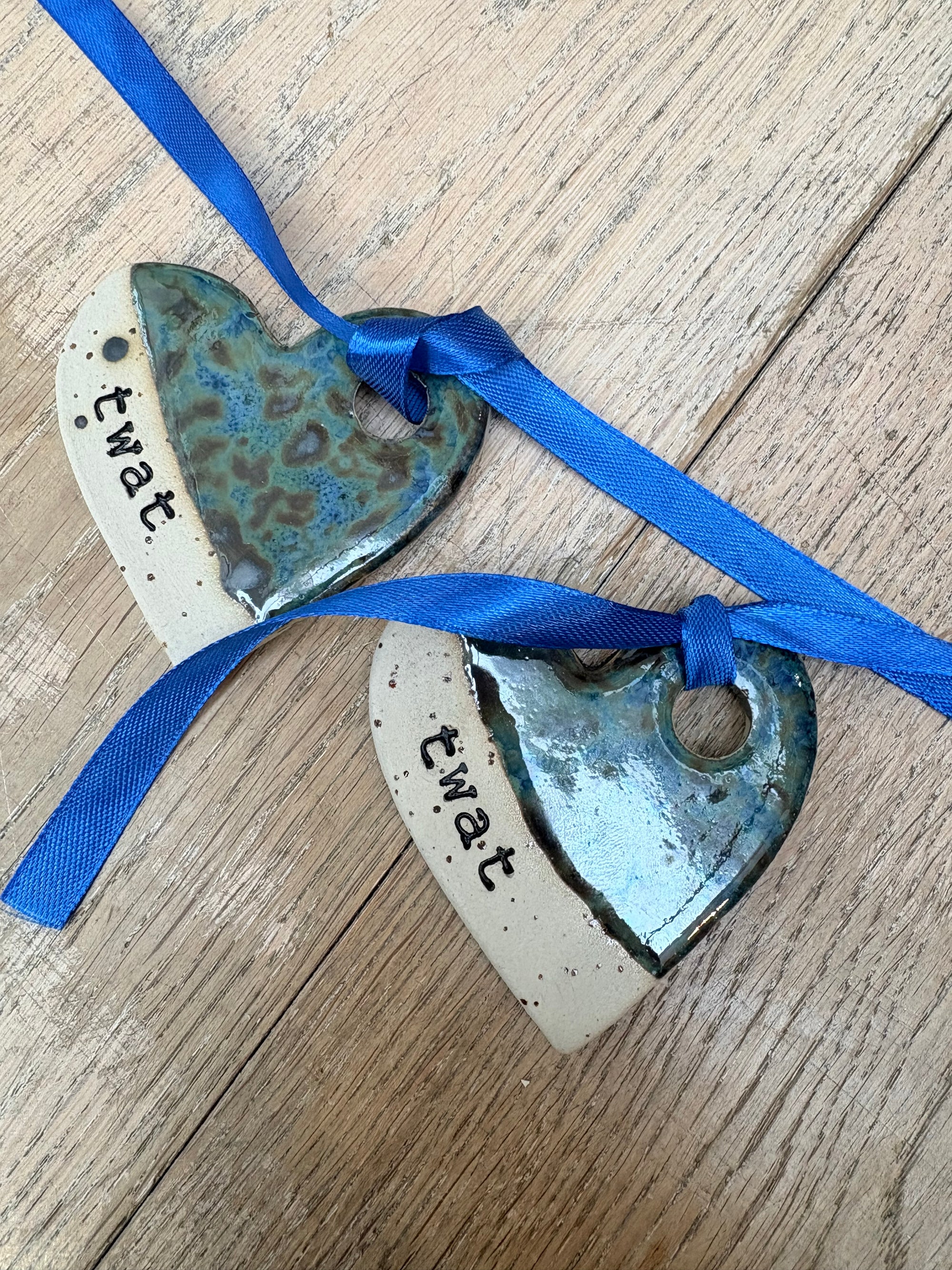 Twat Hanging Decoration (large, antique blue)