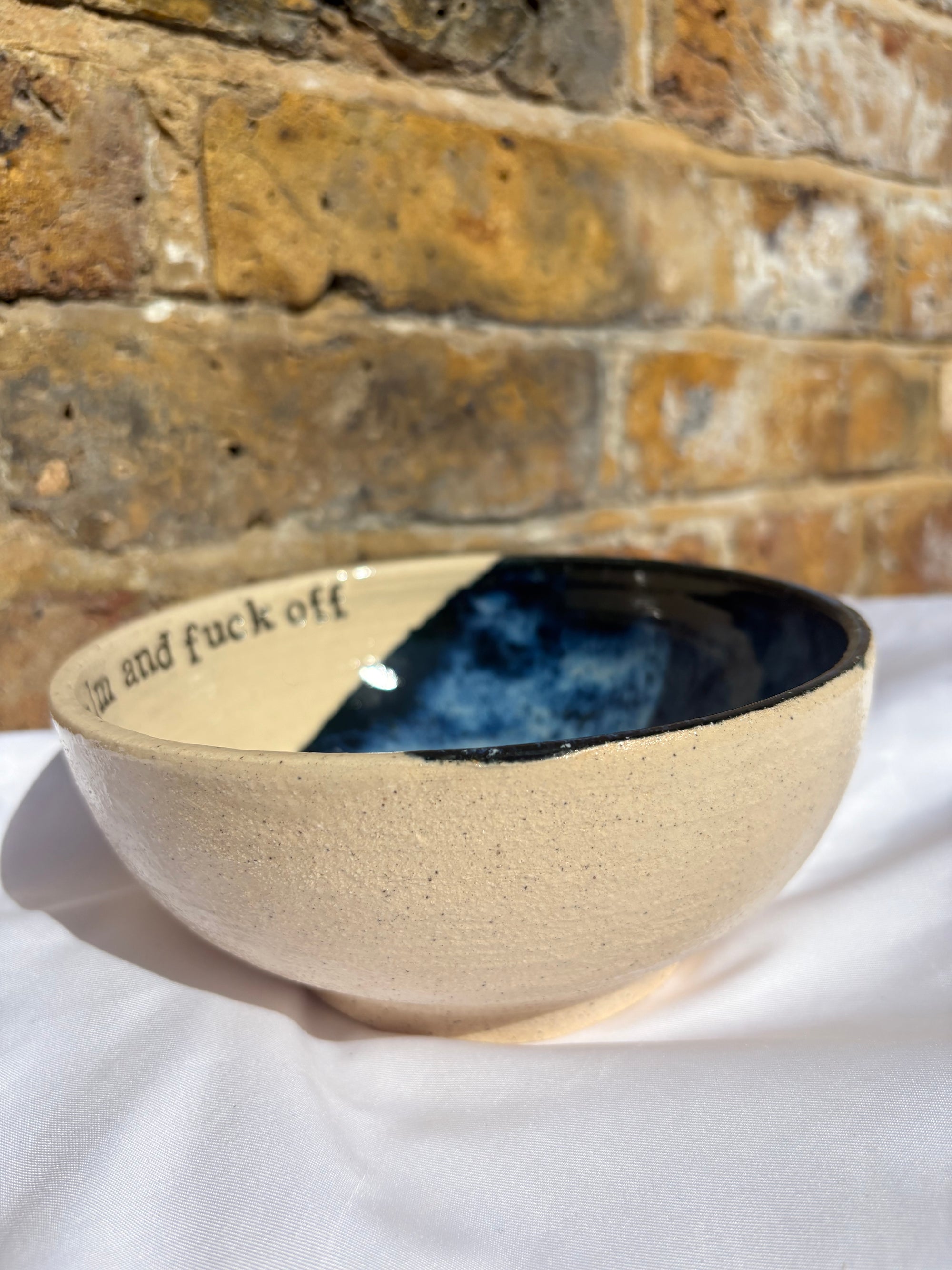 “keep calm and fuck off" bowl