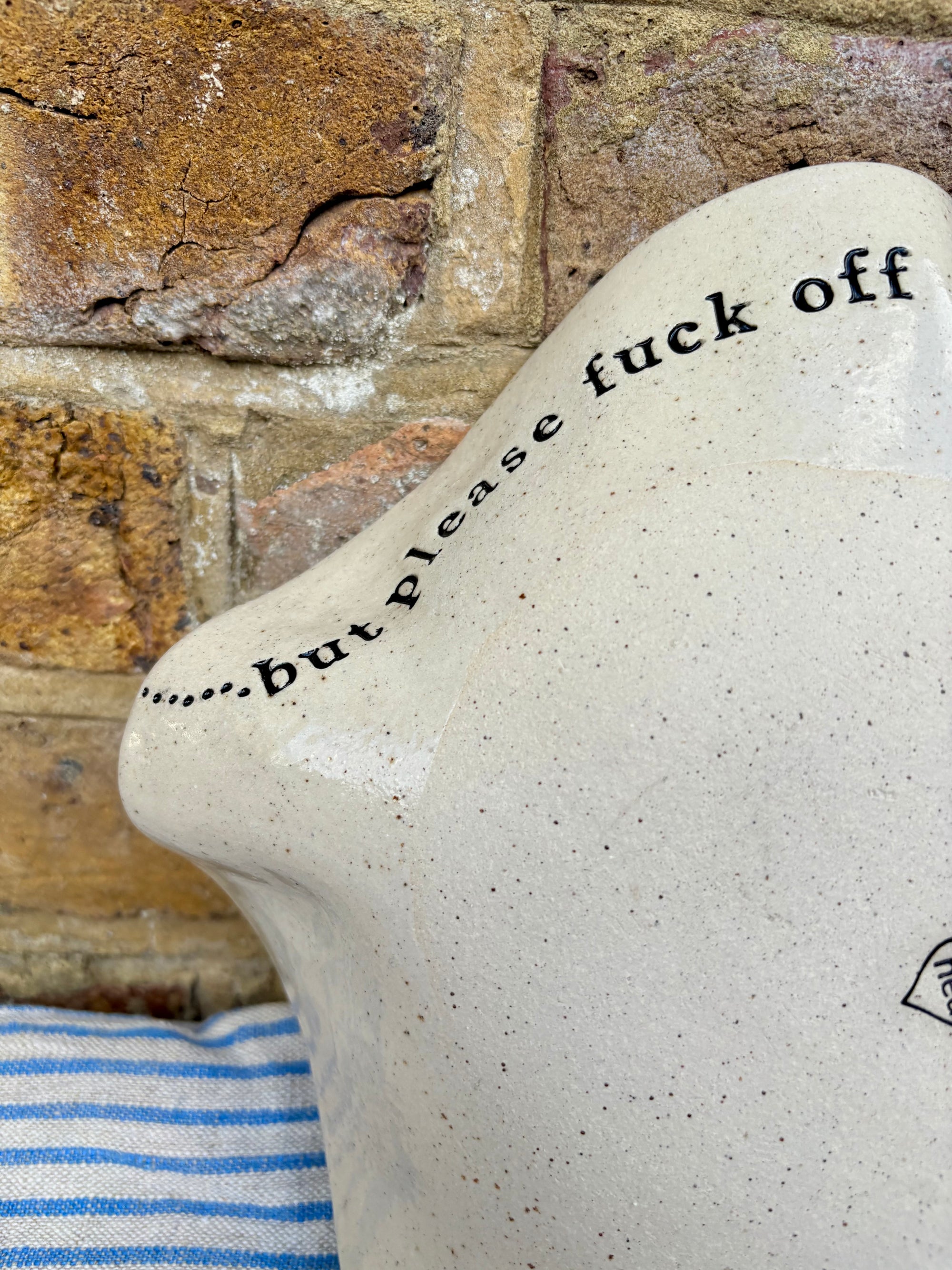 "good food, fine wine, great company..." serving dish