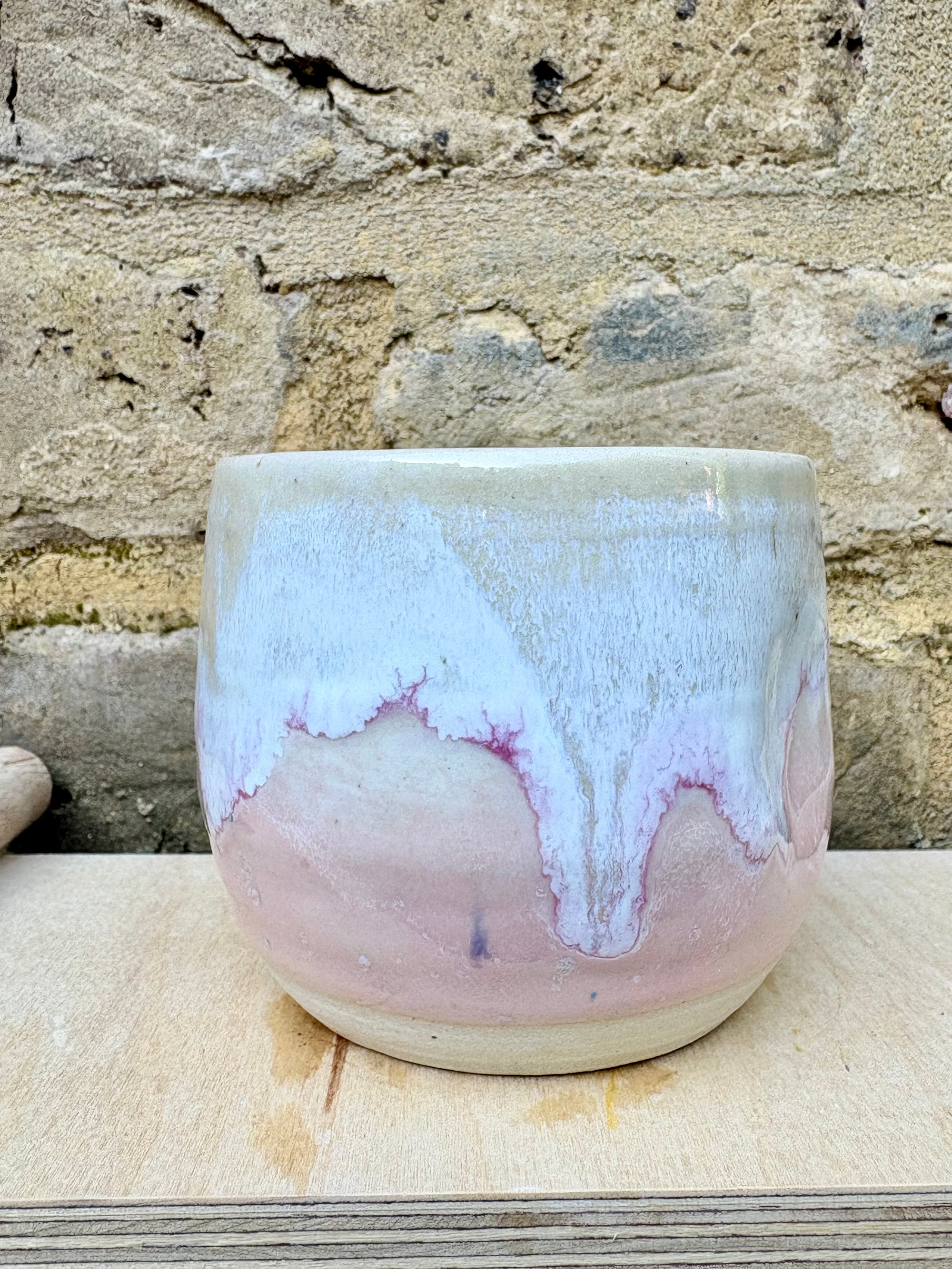 wanker dimple mug (Pink Ripple)