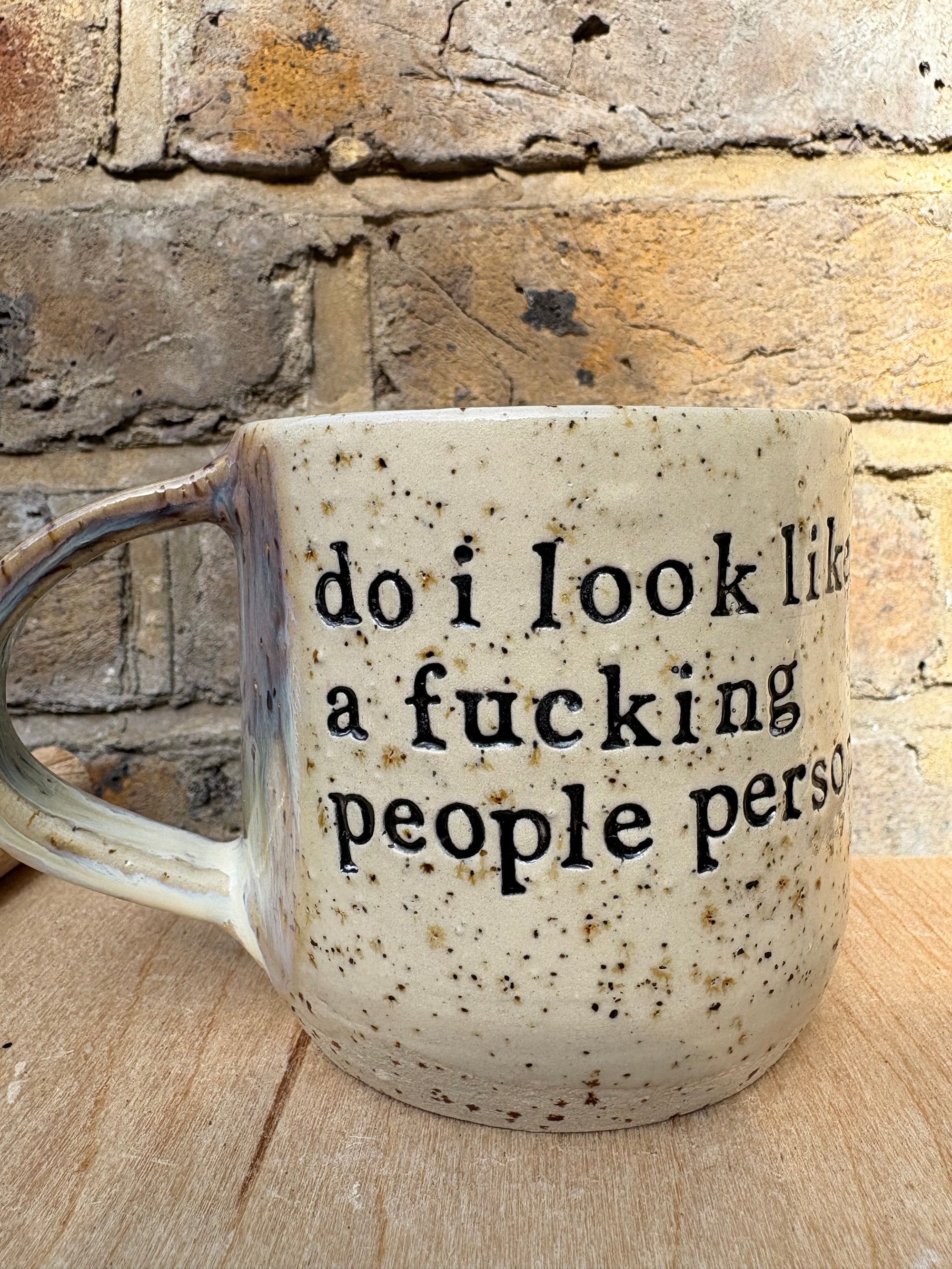 Do I look like a fucking People Person? mug (lilac)