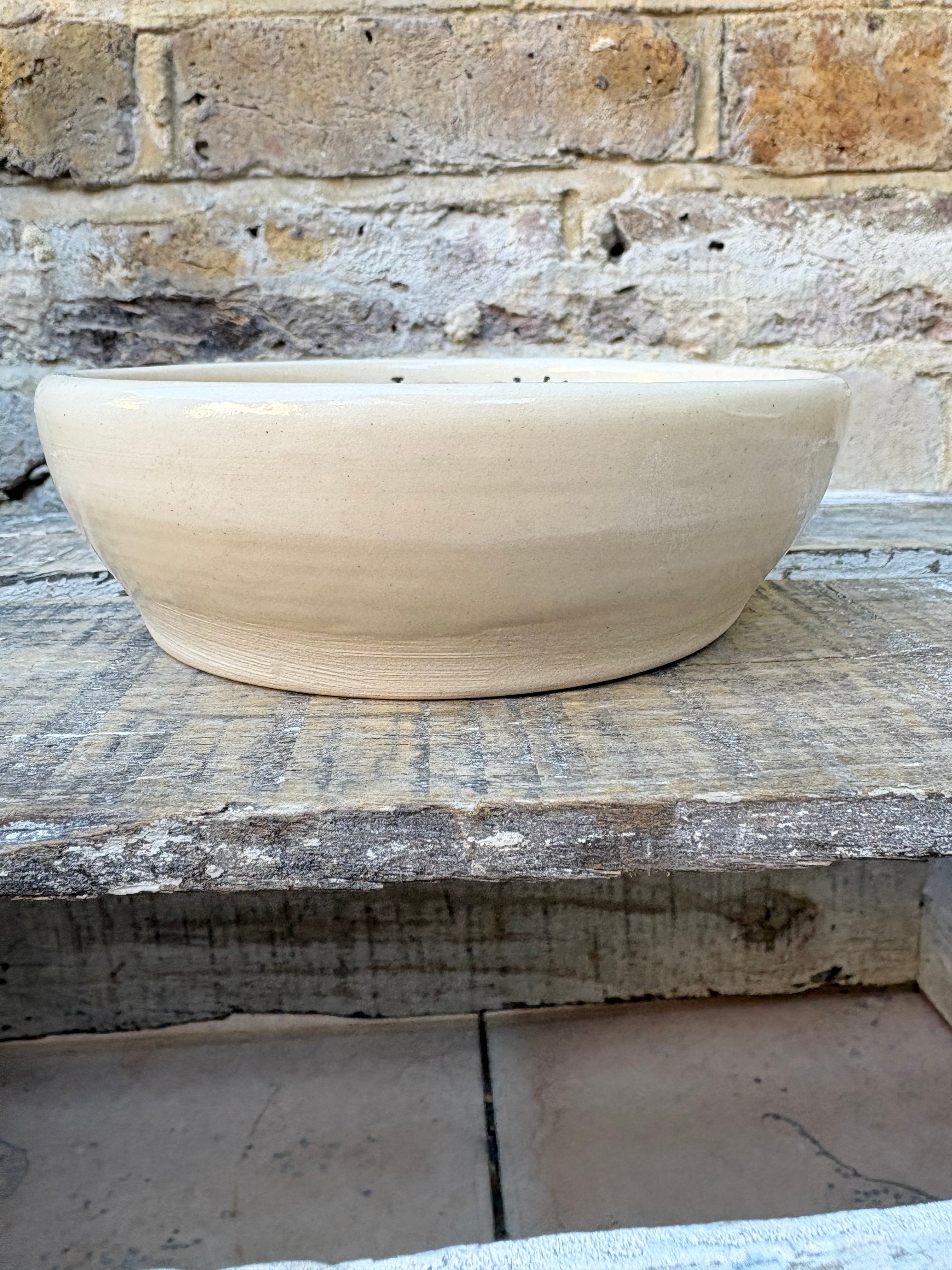"random shit" trinket dish (light pink speckle)