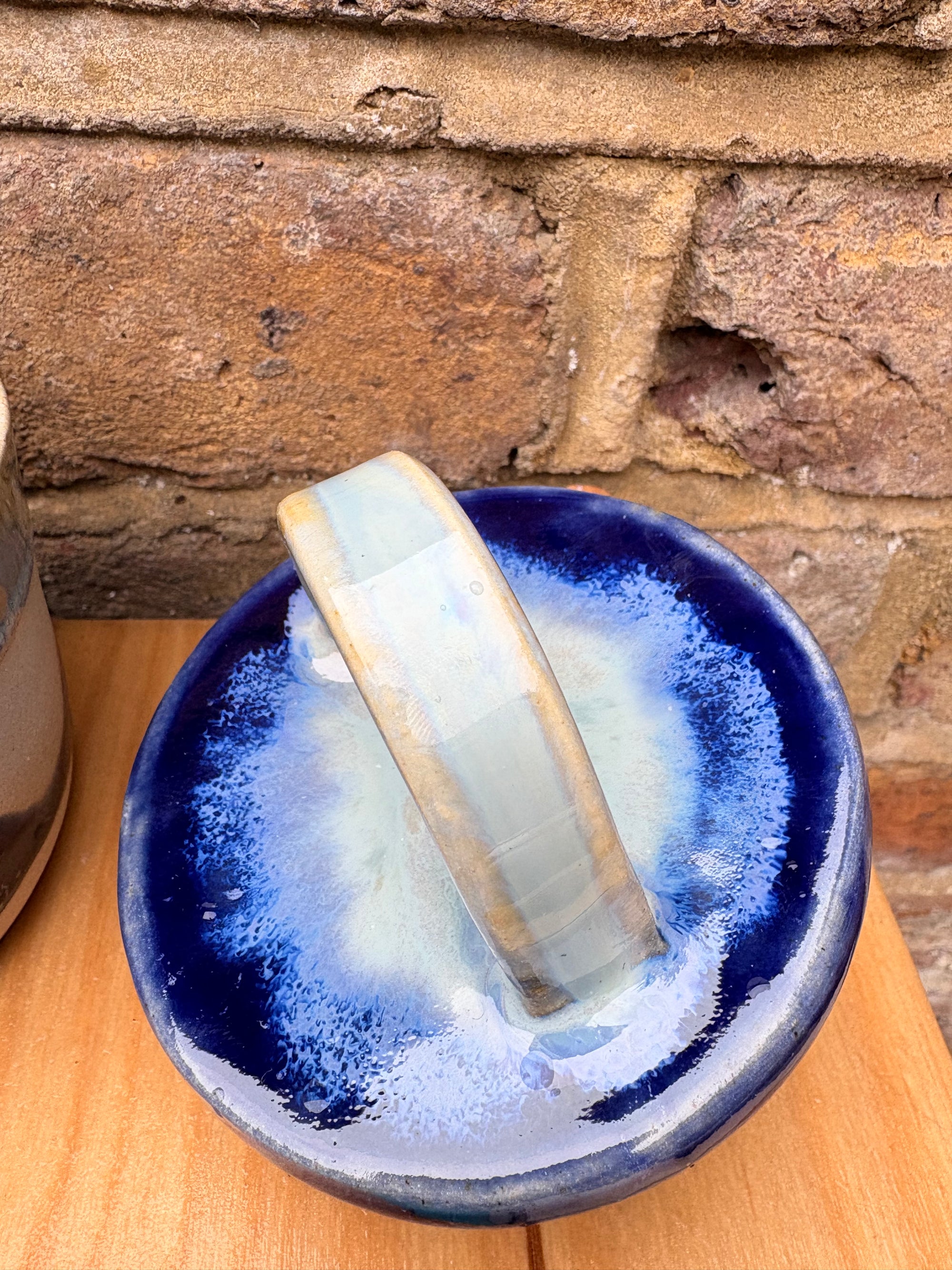 “stuff i should throw away" lidded pot (blue night sky)