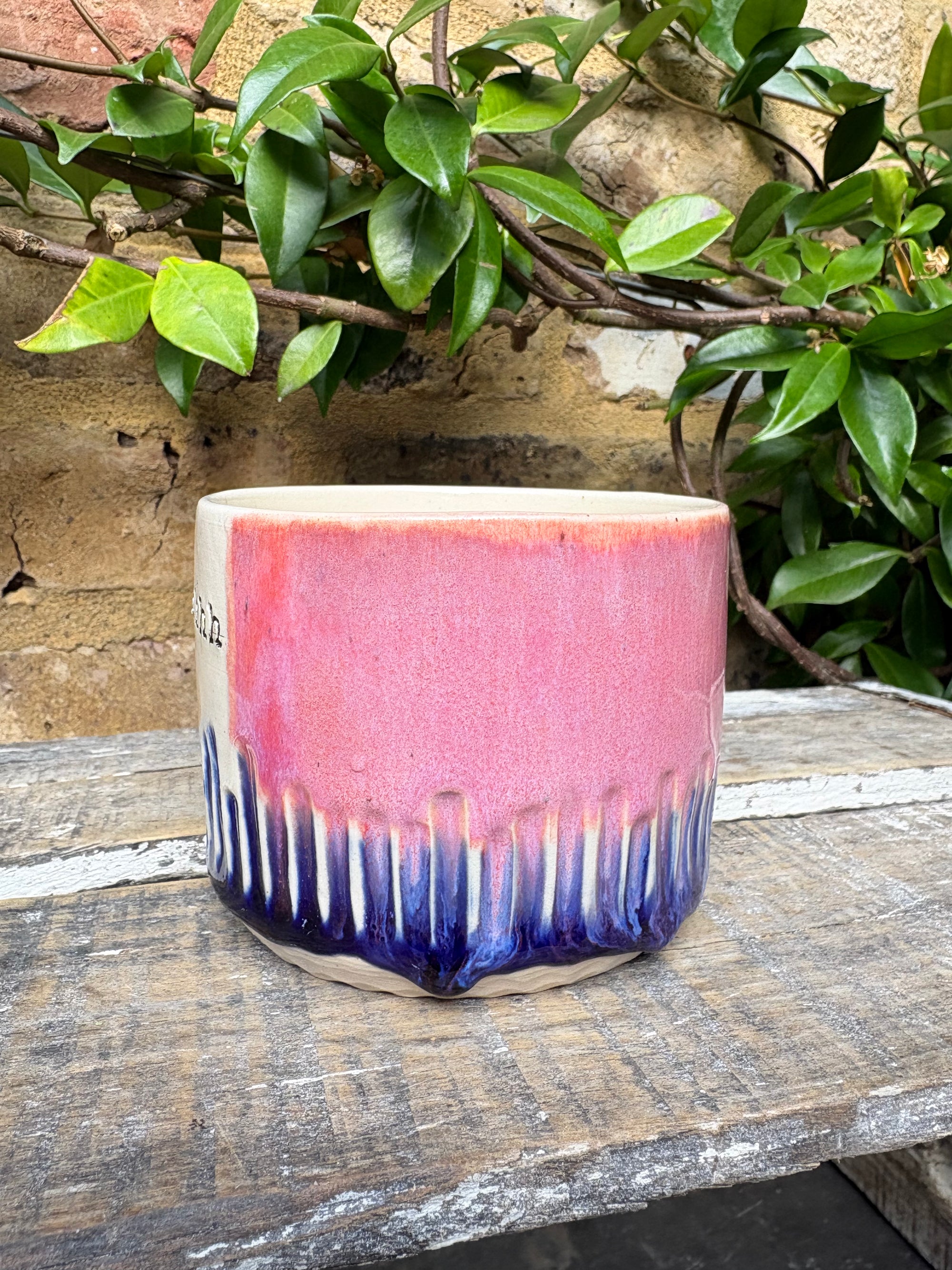"ffs, shhh" mug (pink/blue)