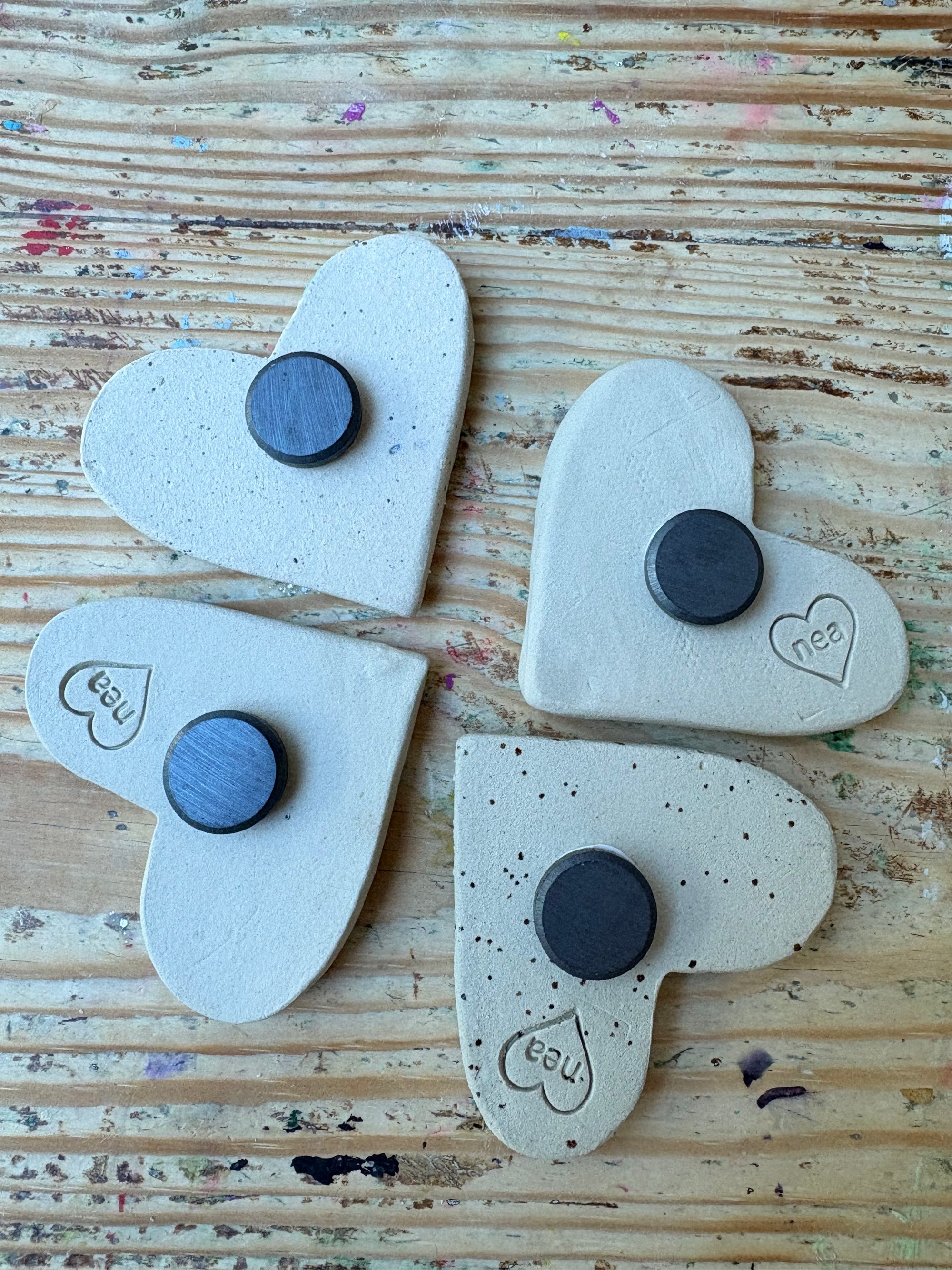 Sweary Magnet Set (4 heart shaped magnets)