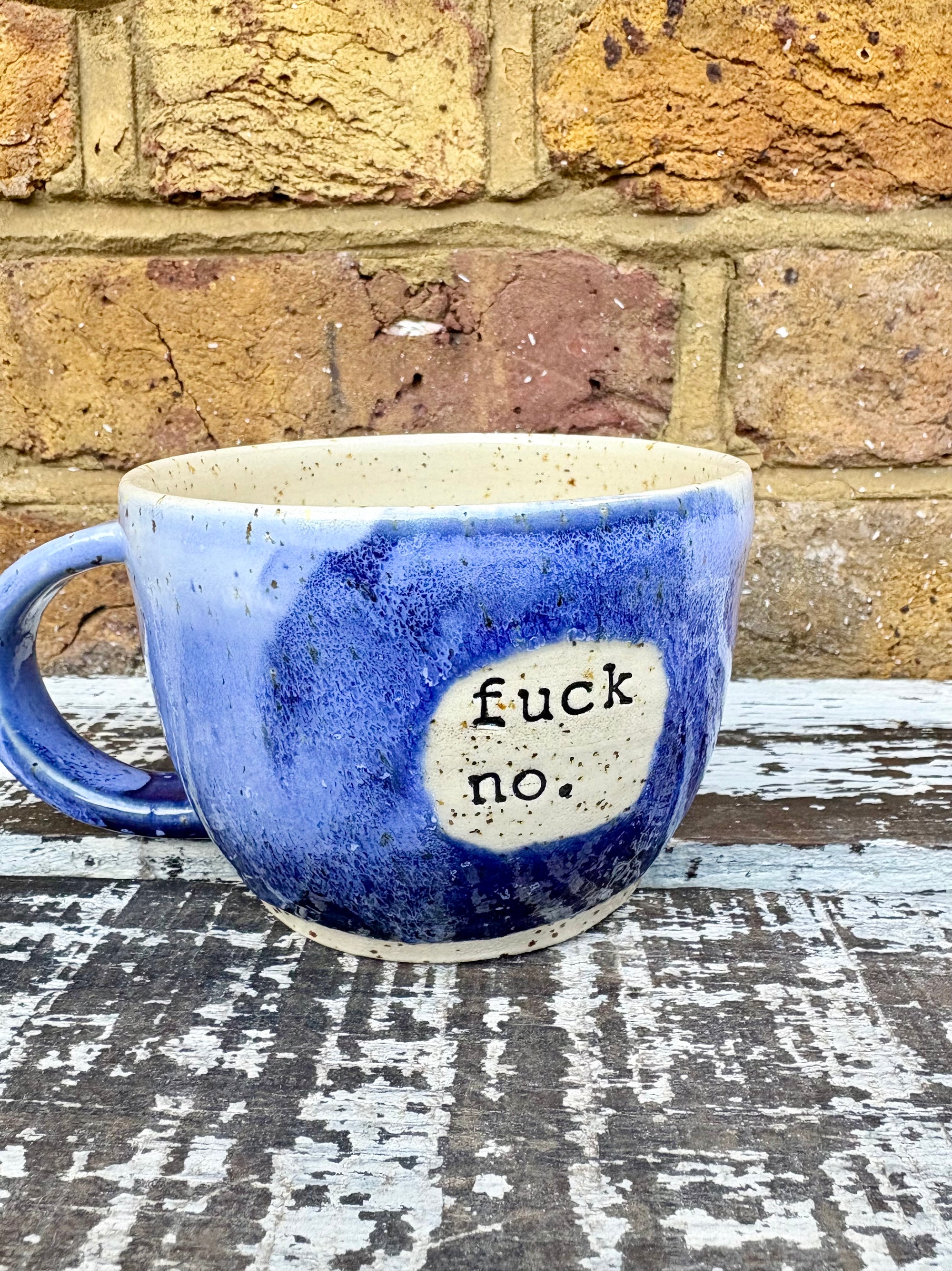 "fuck no" mug