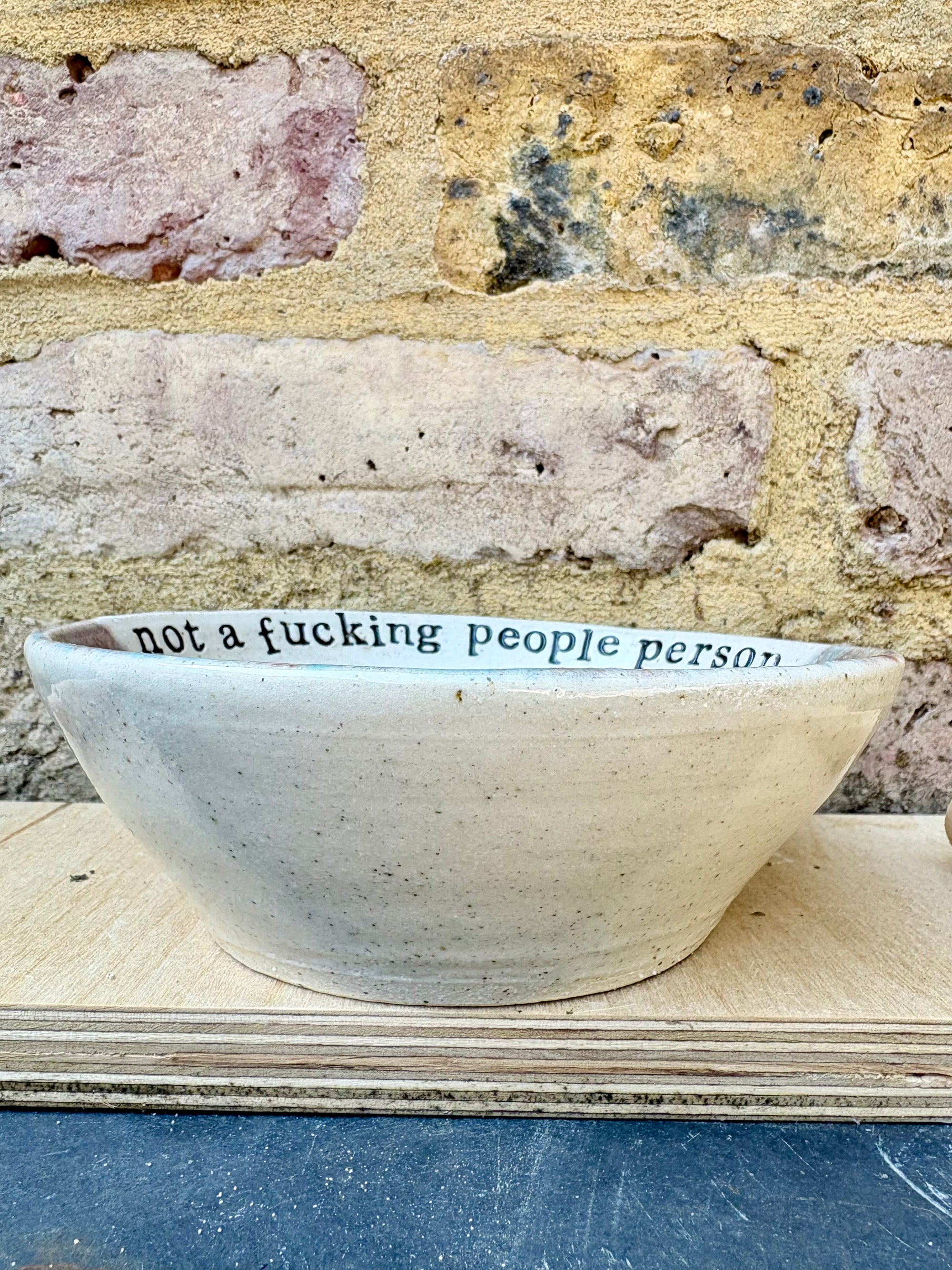 "not a fucking People Person" bowl