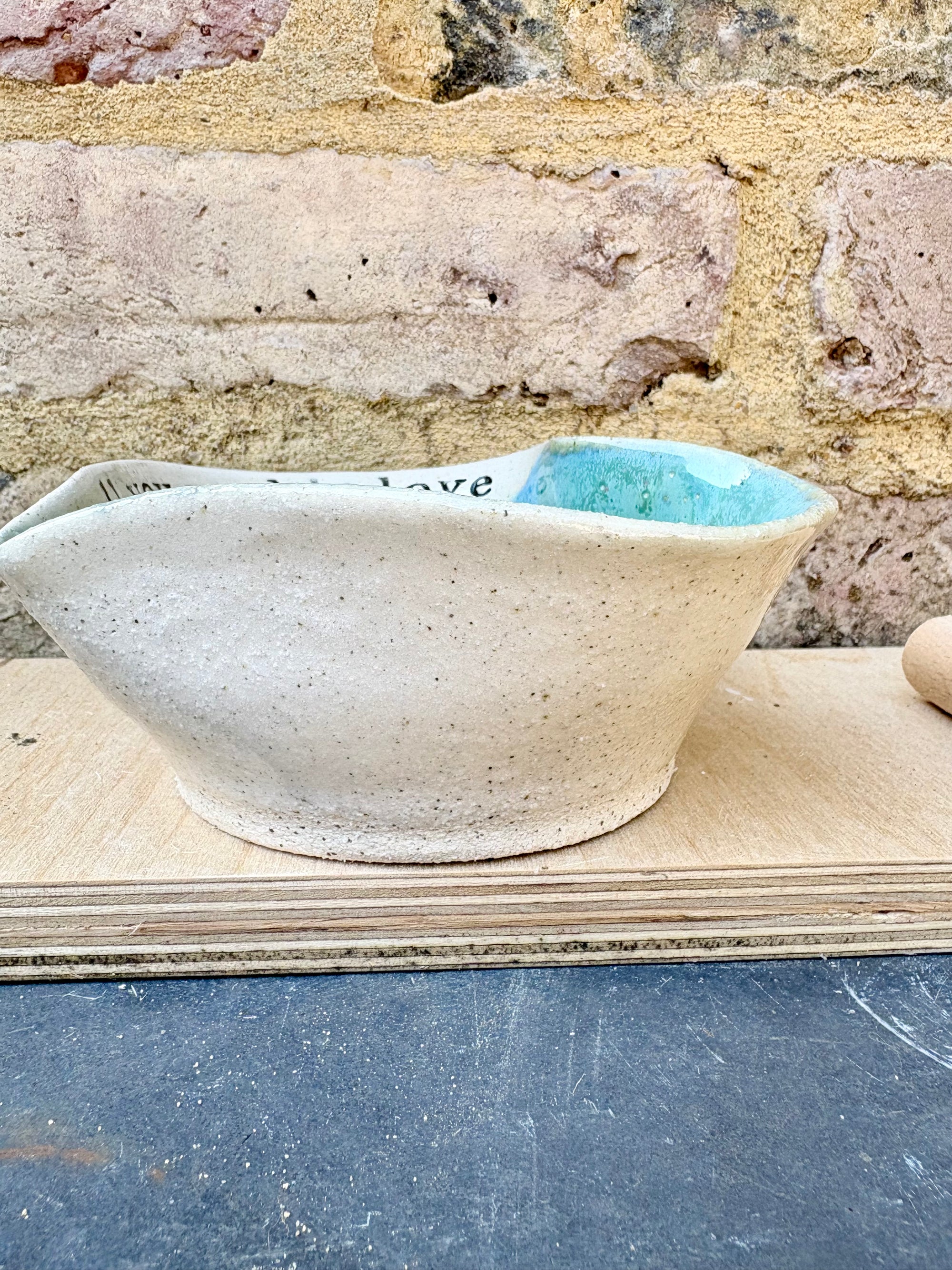 "all you need is love" snack bowl