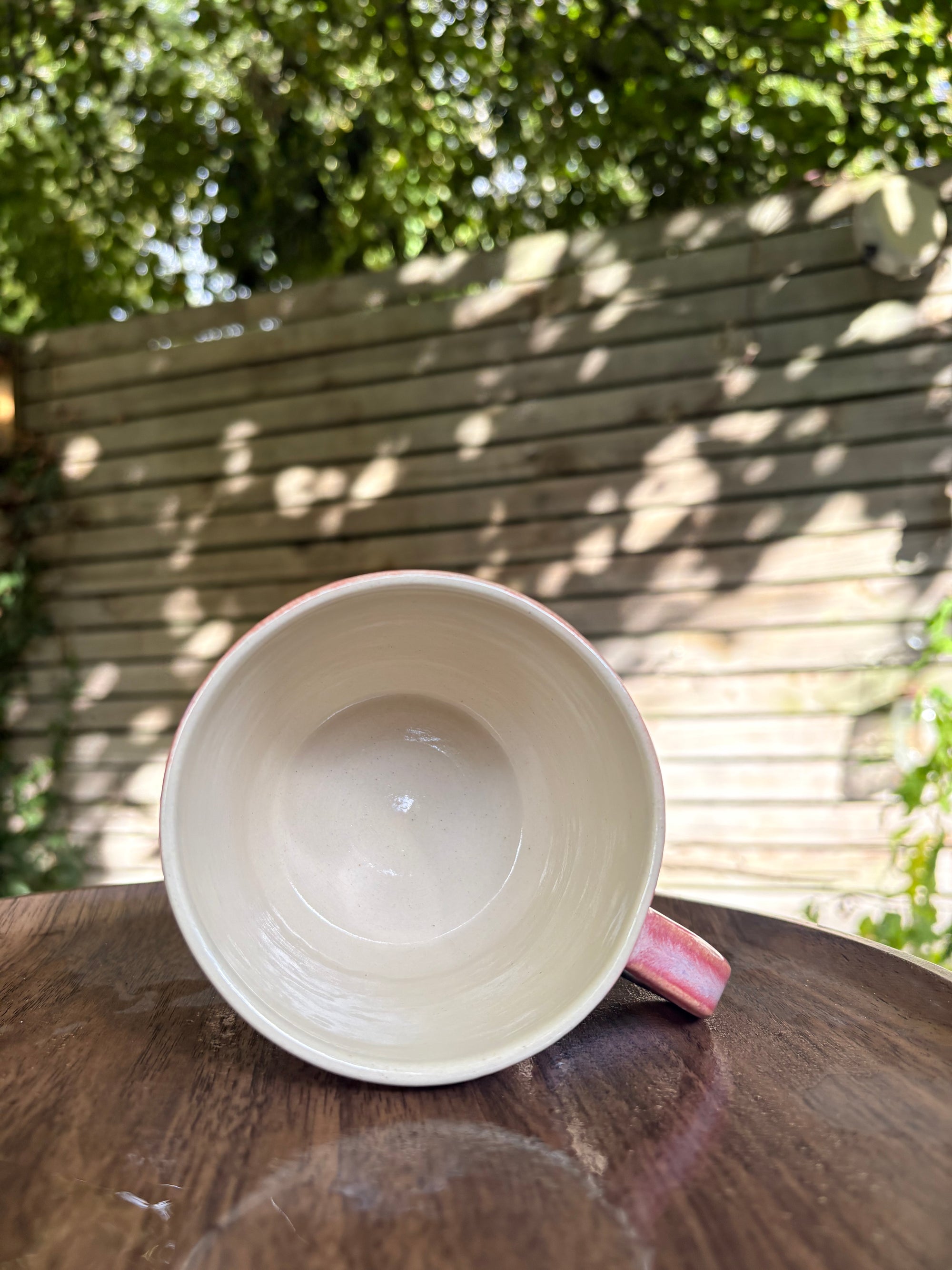 "what a fucked up time to be alive" mug (Pink/blue)