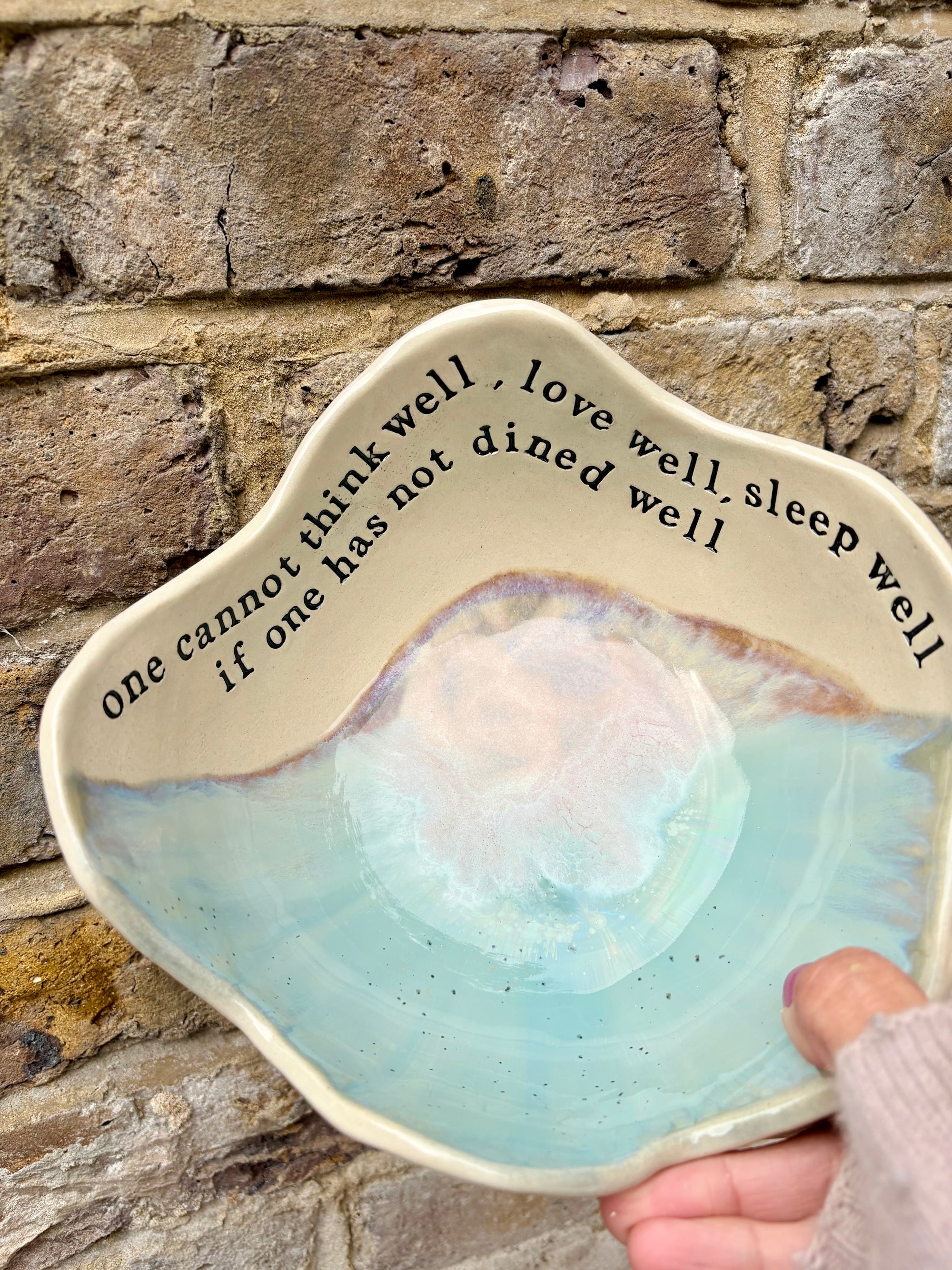 Virginia Woolf "dine(d) well" bowl