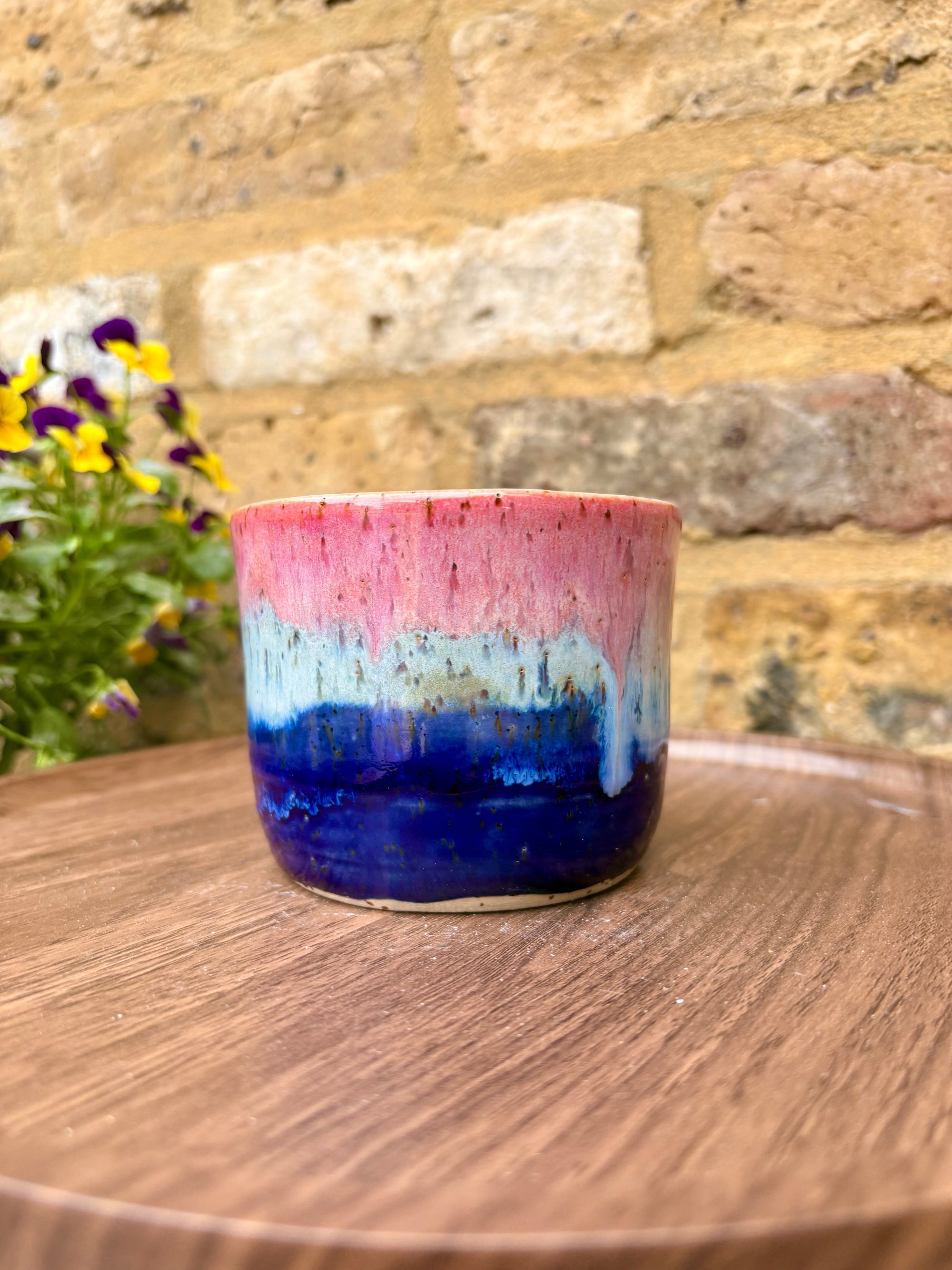 Cunt tumbler mug (no handle) (pink night sky)