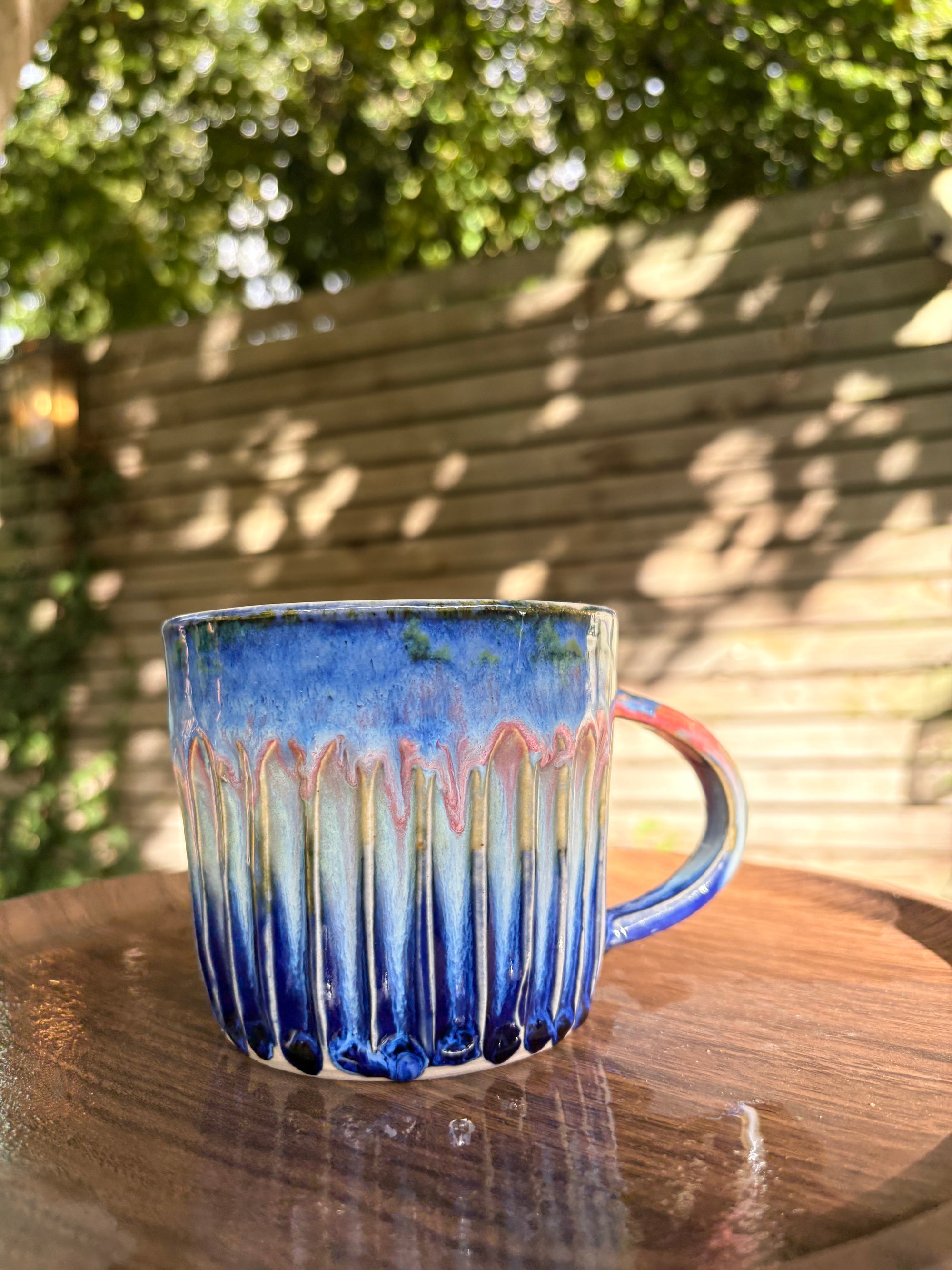 "I'm a fucking GODDESS" mug (blue night sky, 370ml)