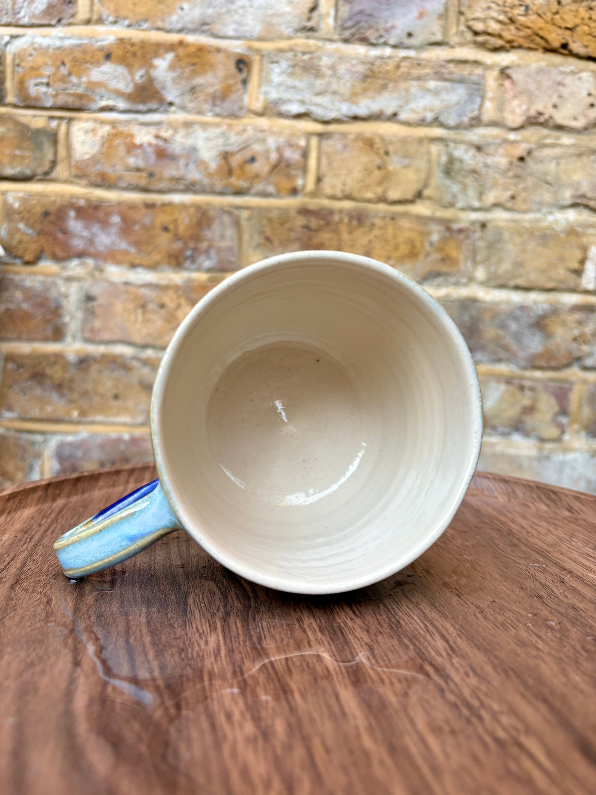 “fragile (like a bomb) mug (blue)