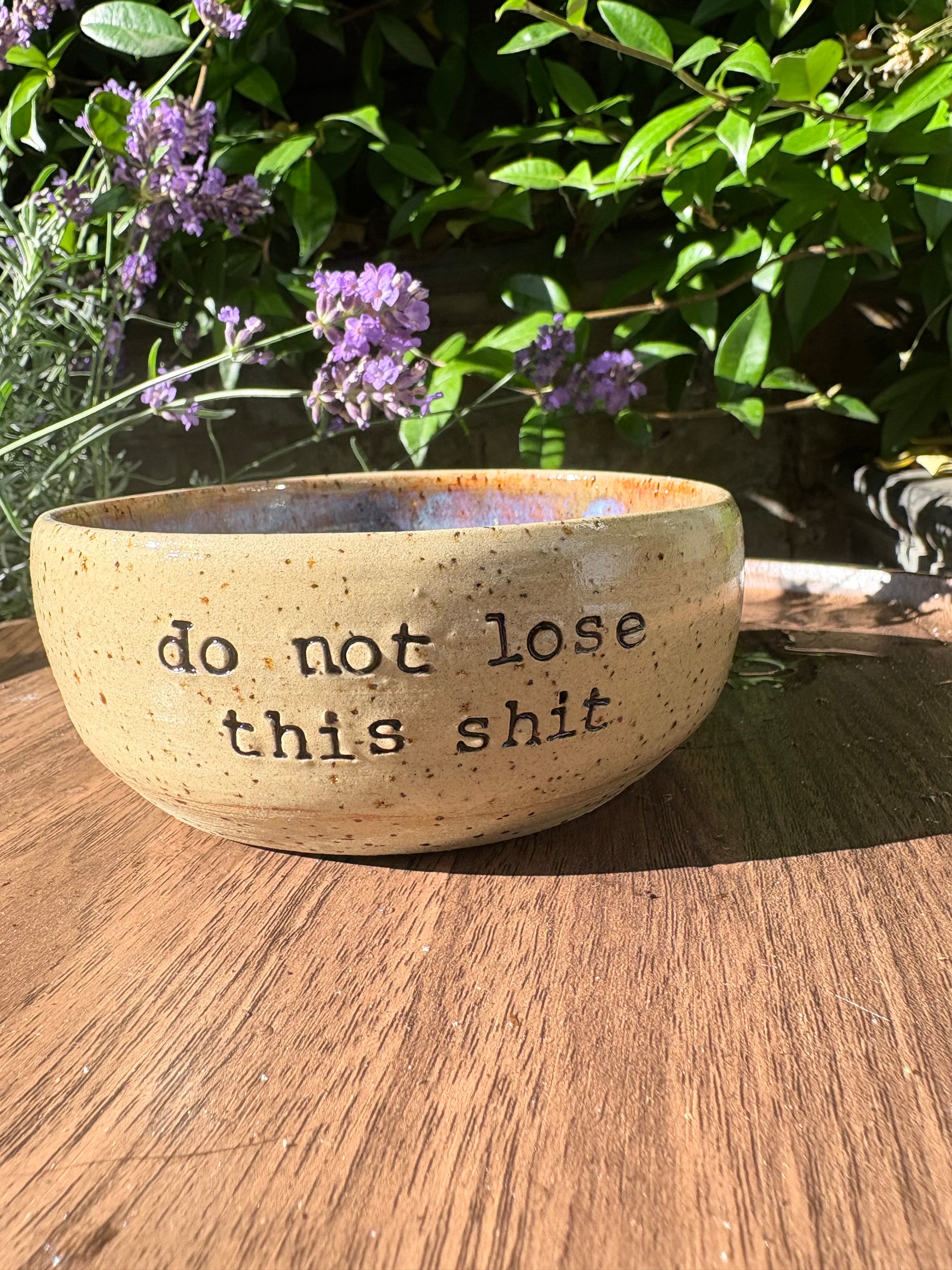 "Do not lose this shit" trinket dish (blue, second)