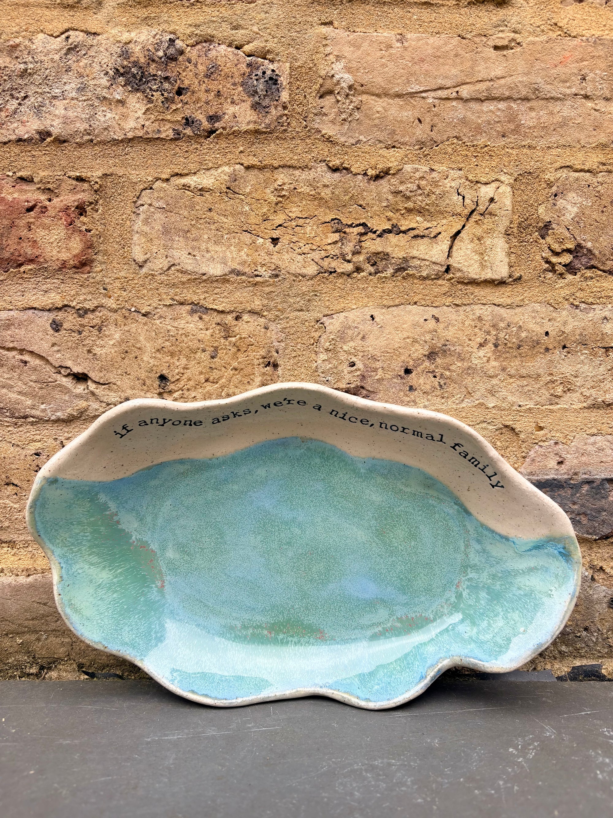 "If anyone asks, we're a nice normal family" Peacock Green